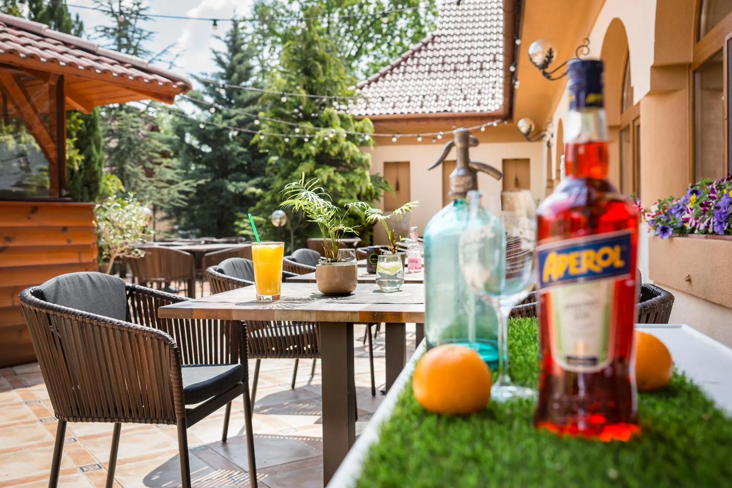 Balcony/Terrace in Platan Garden Rooms & Restaurant