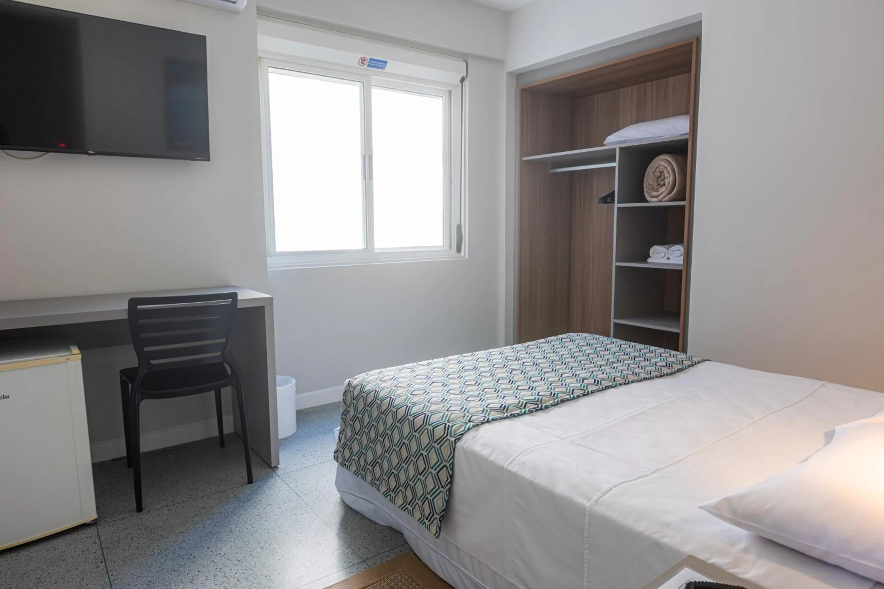 Bed in Hotel Bandeirantes da Barra