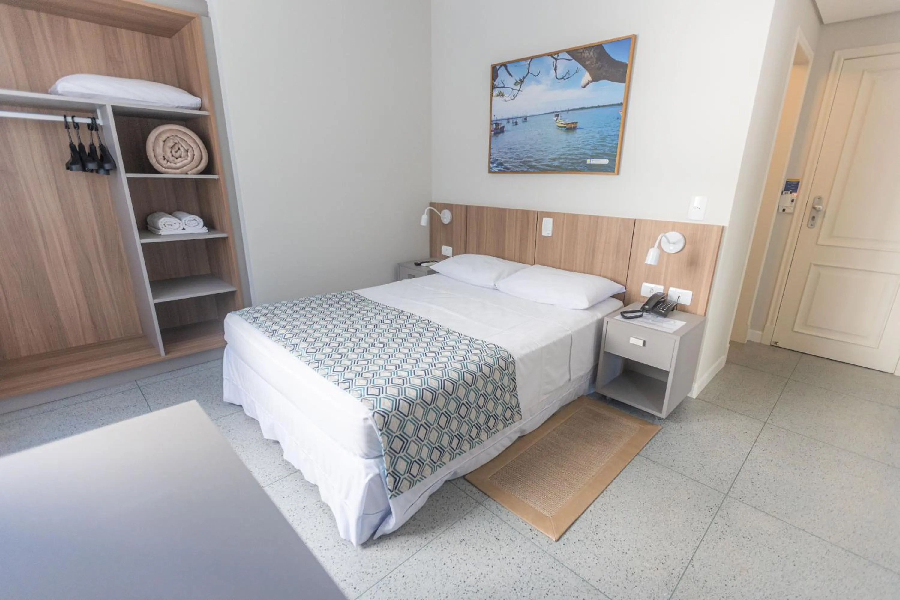 Bed in Hotel Bandeirantes da Barra