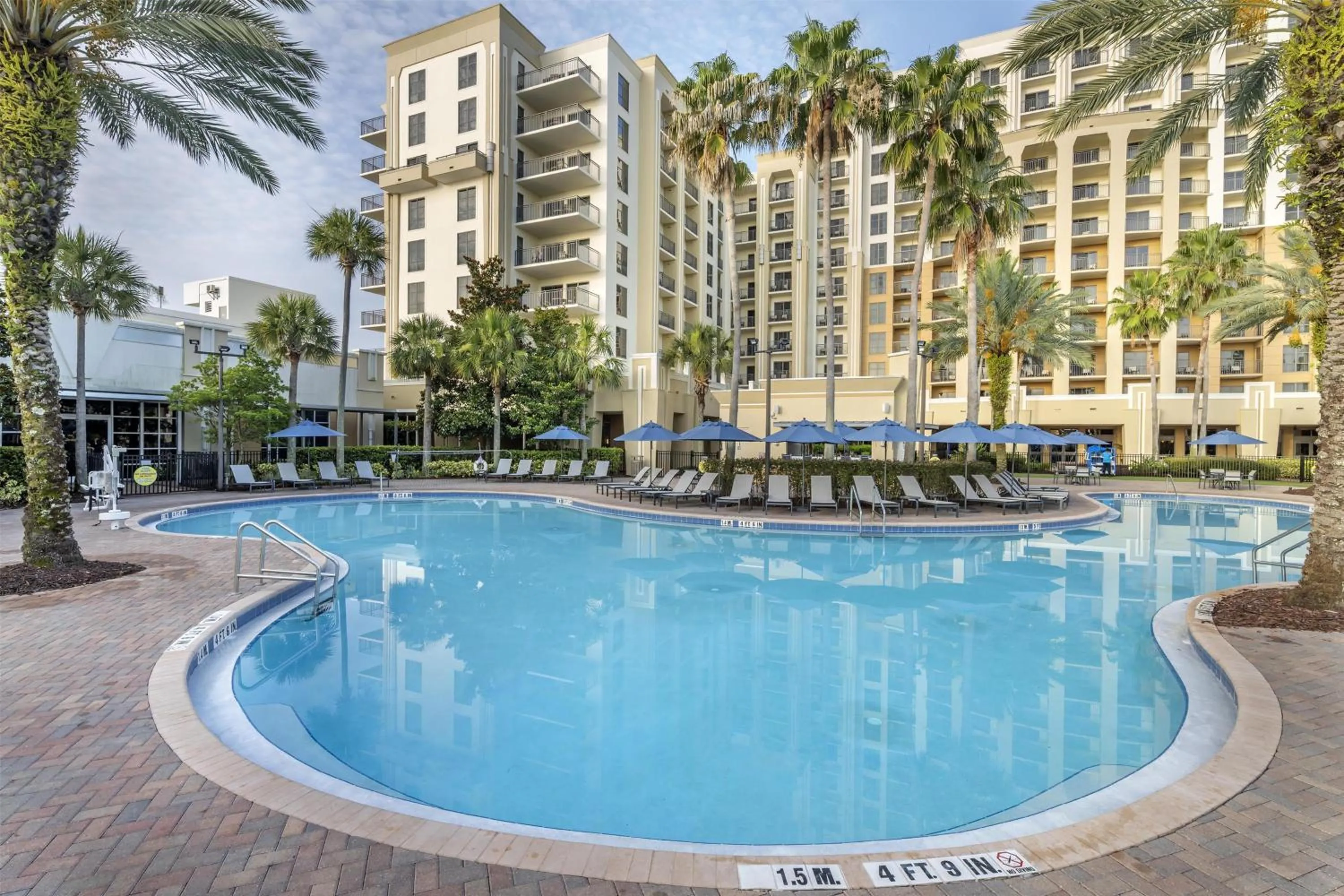 Pool view in Hilton Grand Vacations Club Las Palmeras Orlando