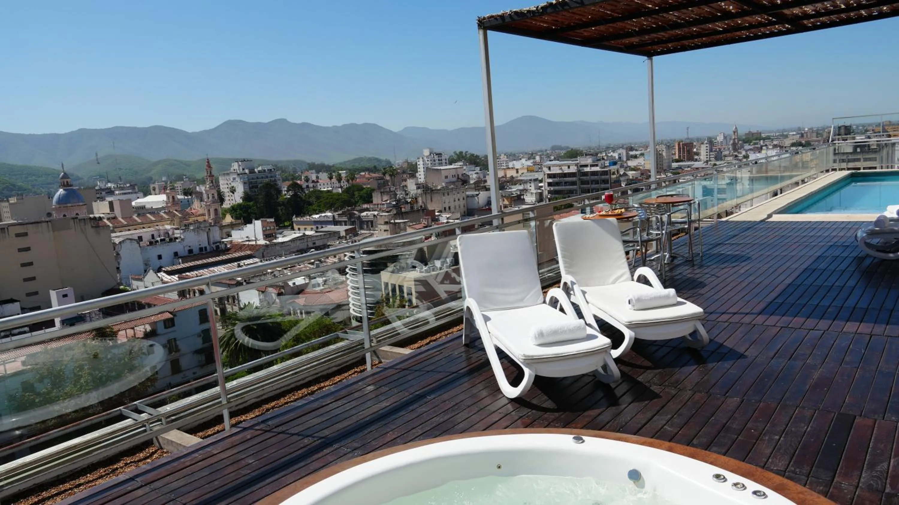 Swimming pool in Design Suites Salta