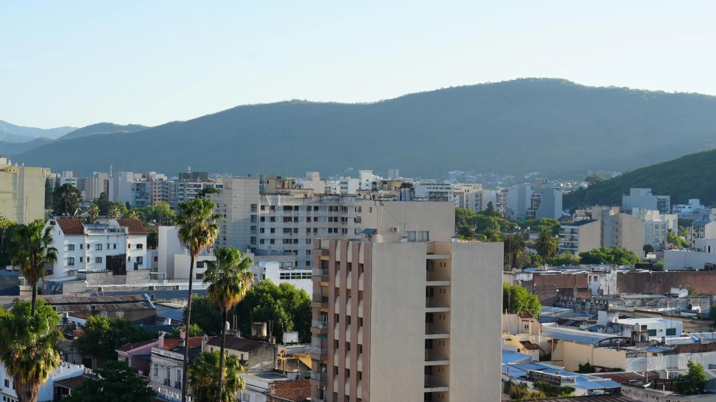 Pool view in Design Suites Salta