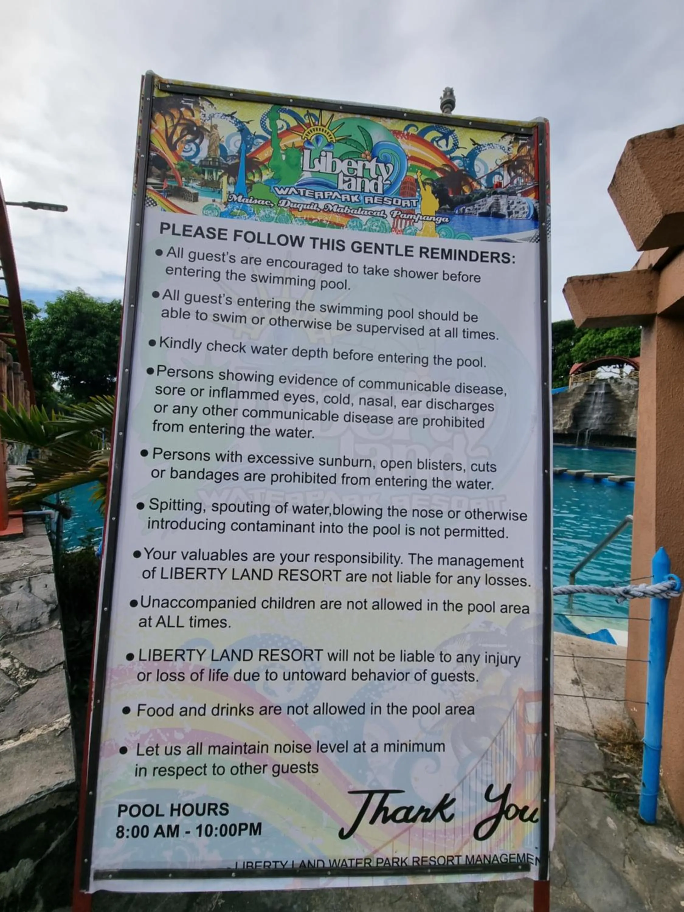 Property logo or sign in Libertyland Waterpark Resort