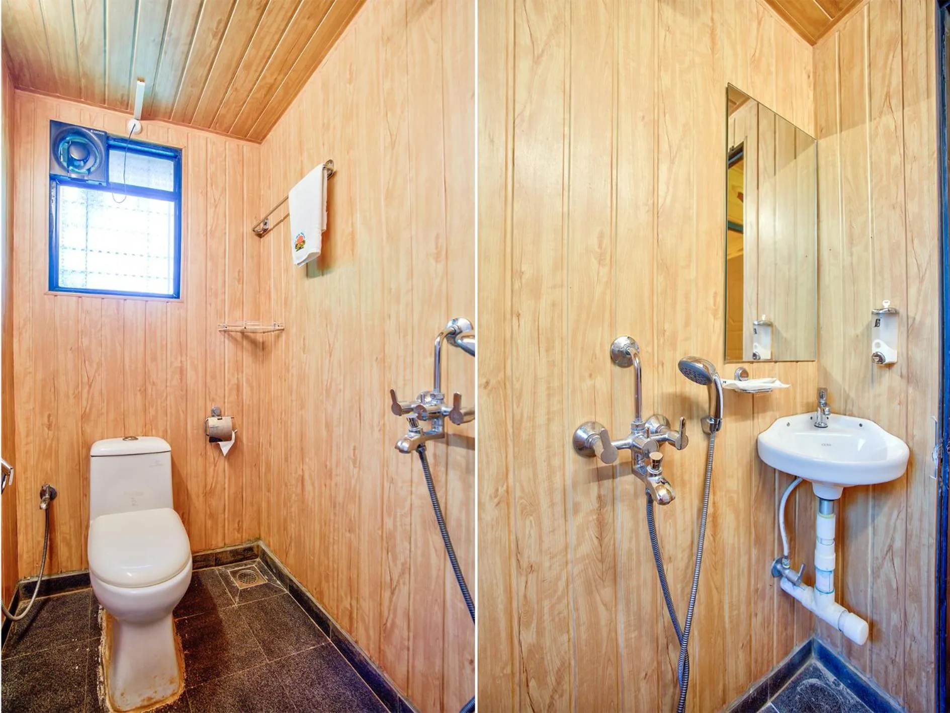 Shower in The Lazy Cabanas