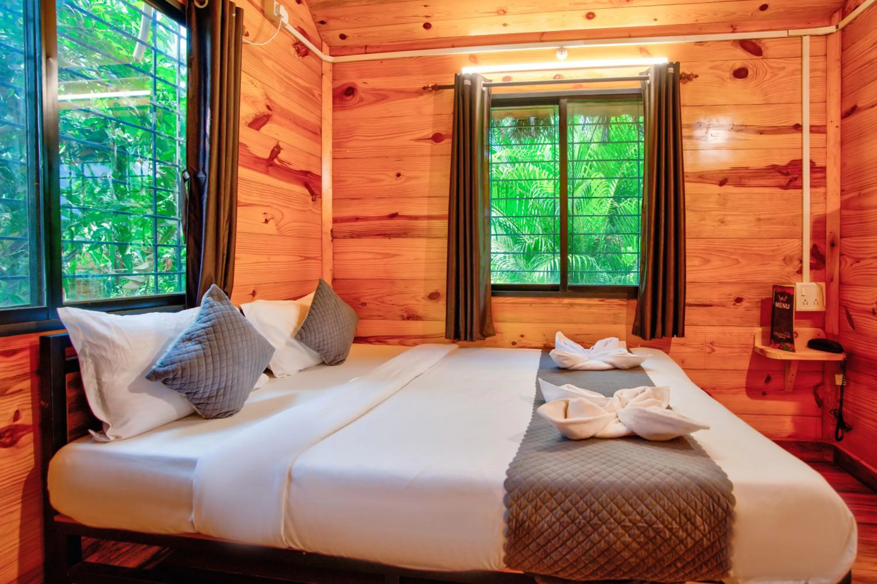 Bed in The Lazy Cabanas