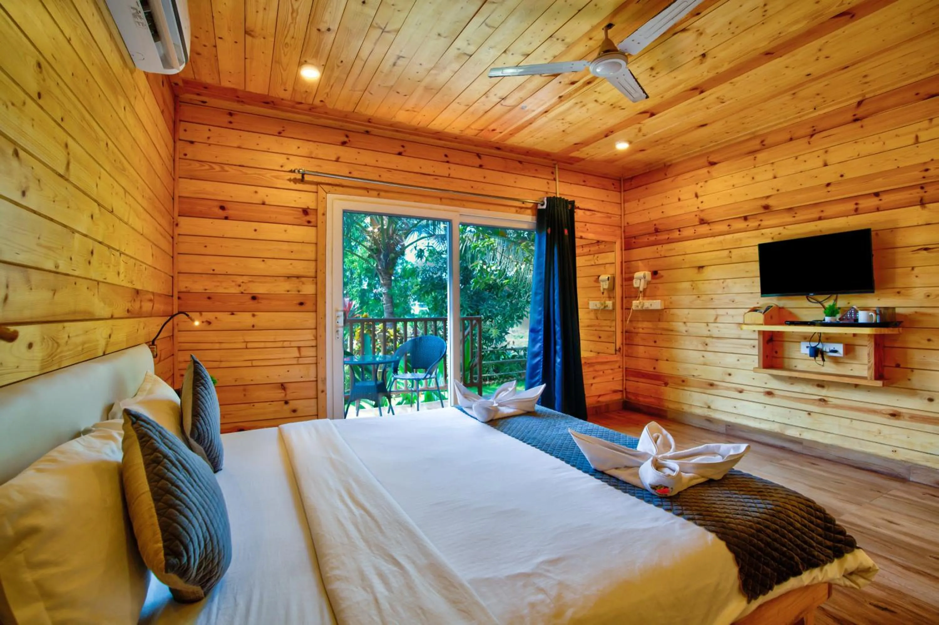 Bed in The Lazy Cabanas