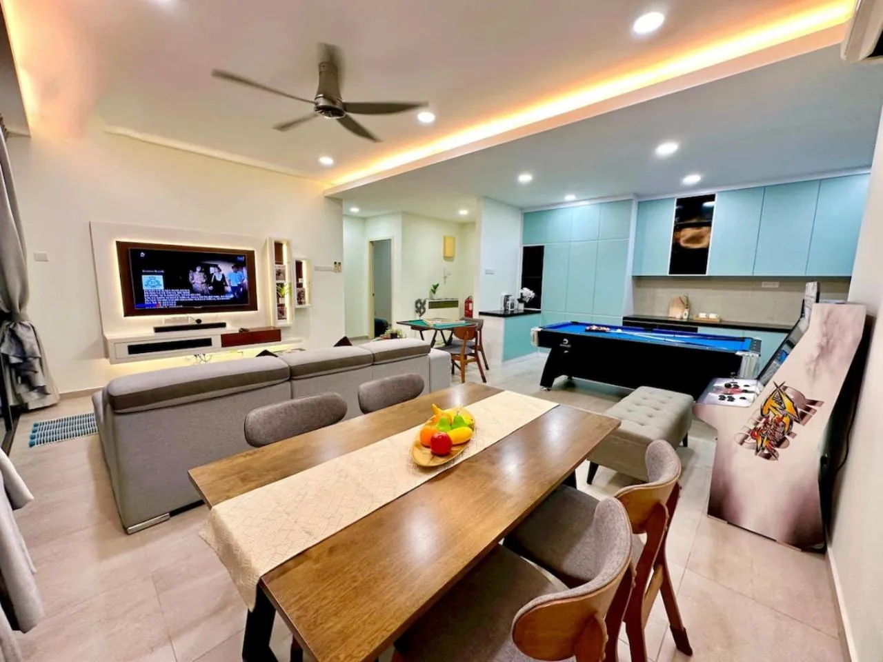 Dining area in Atlantis Residences Melaka