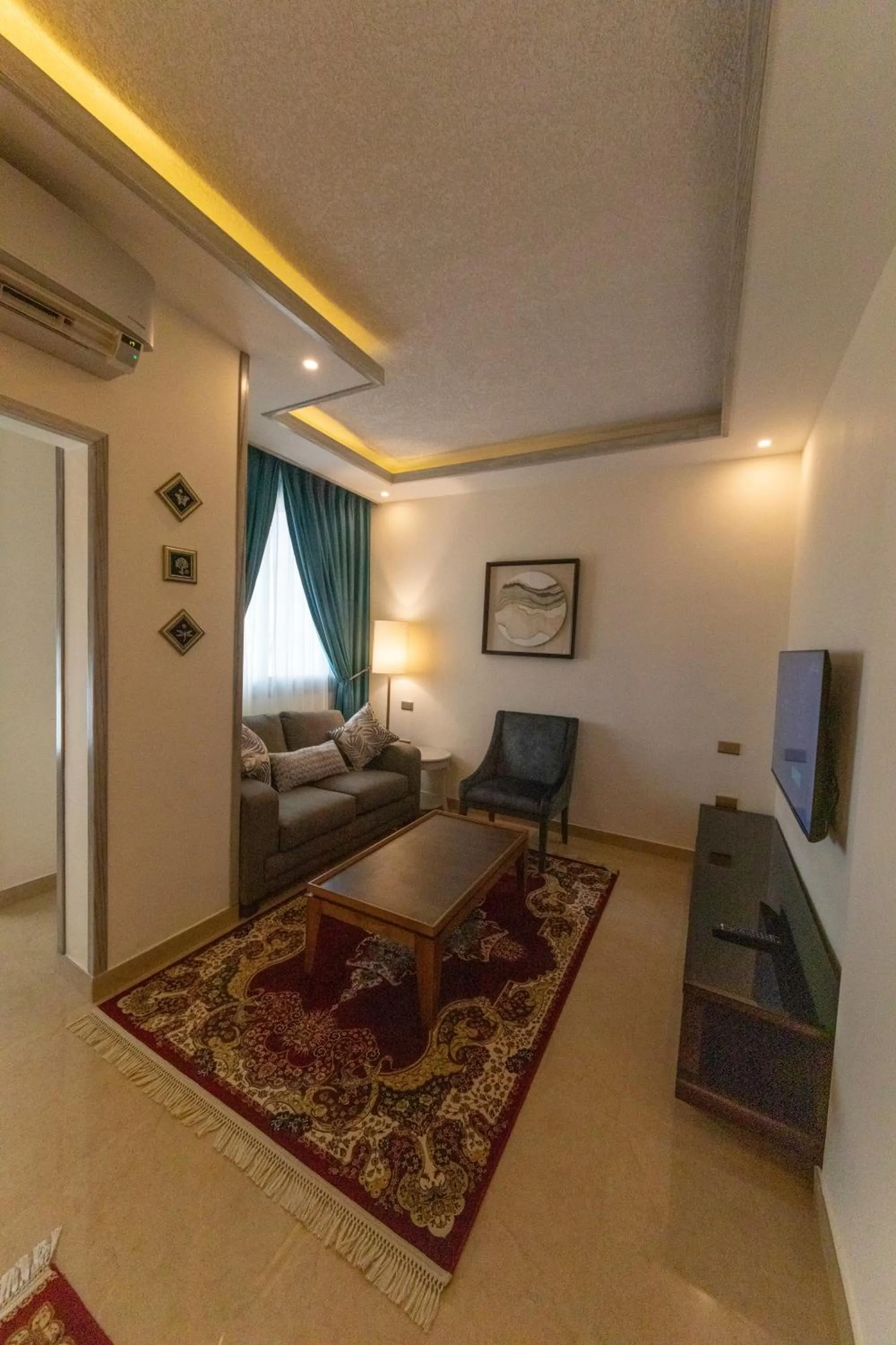 Seating area in Petra Canyon Hotel