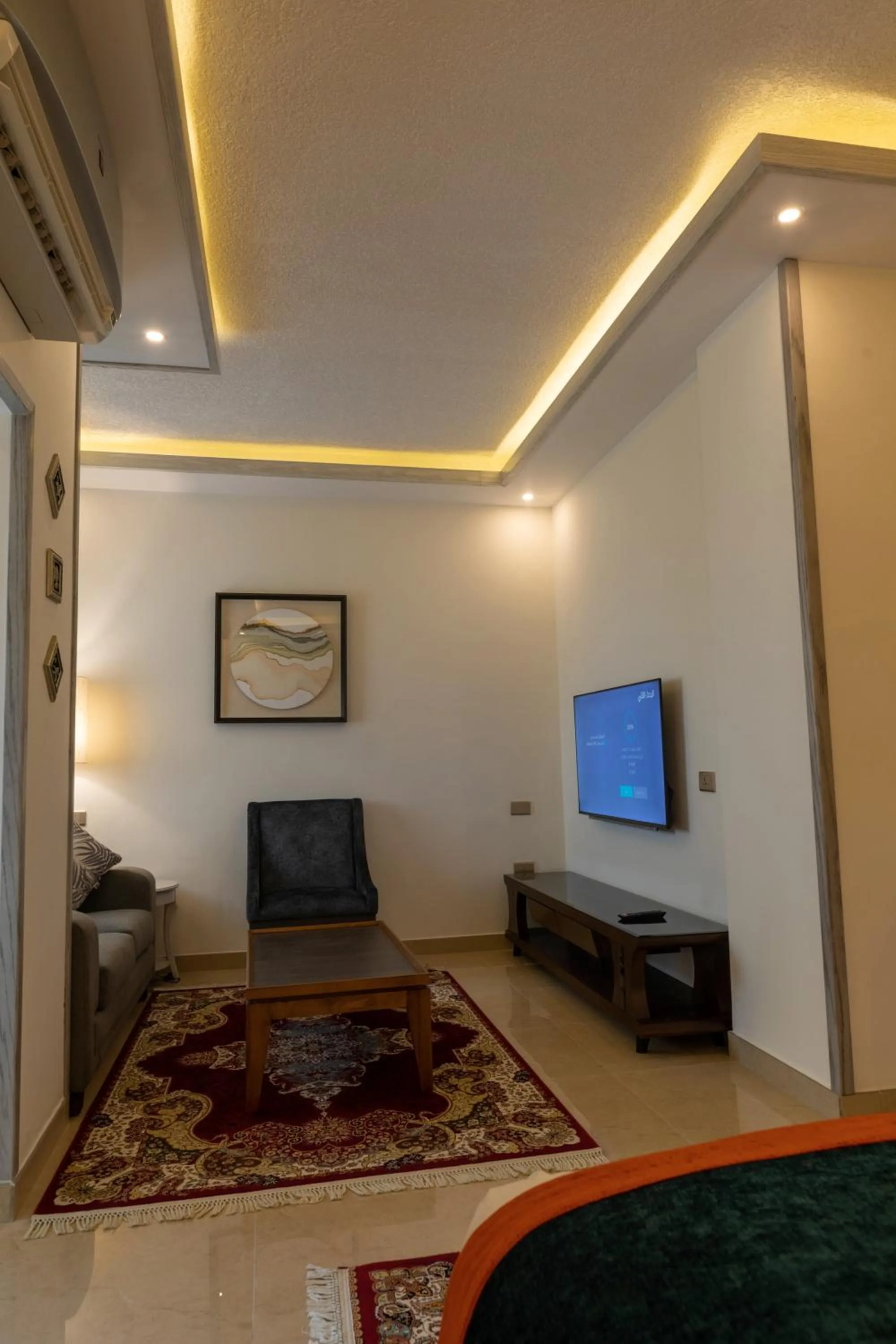 Seating area in Petra Canyon Hotel