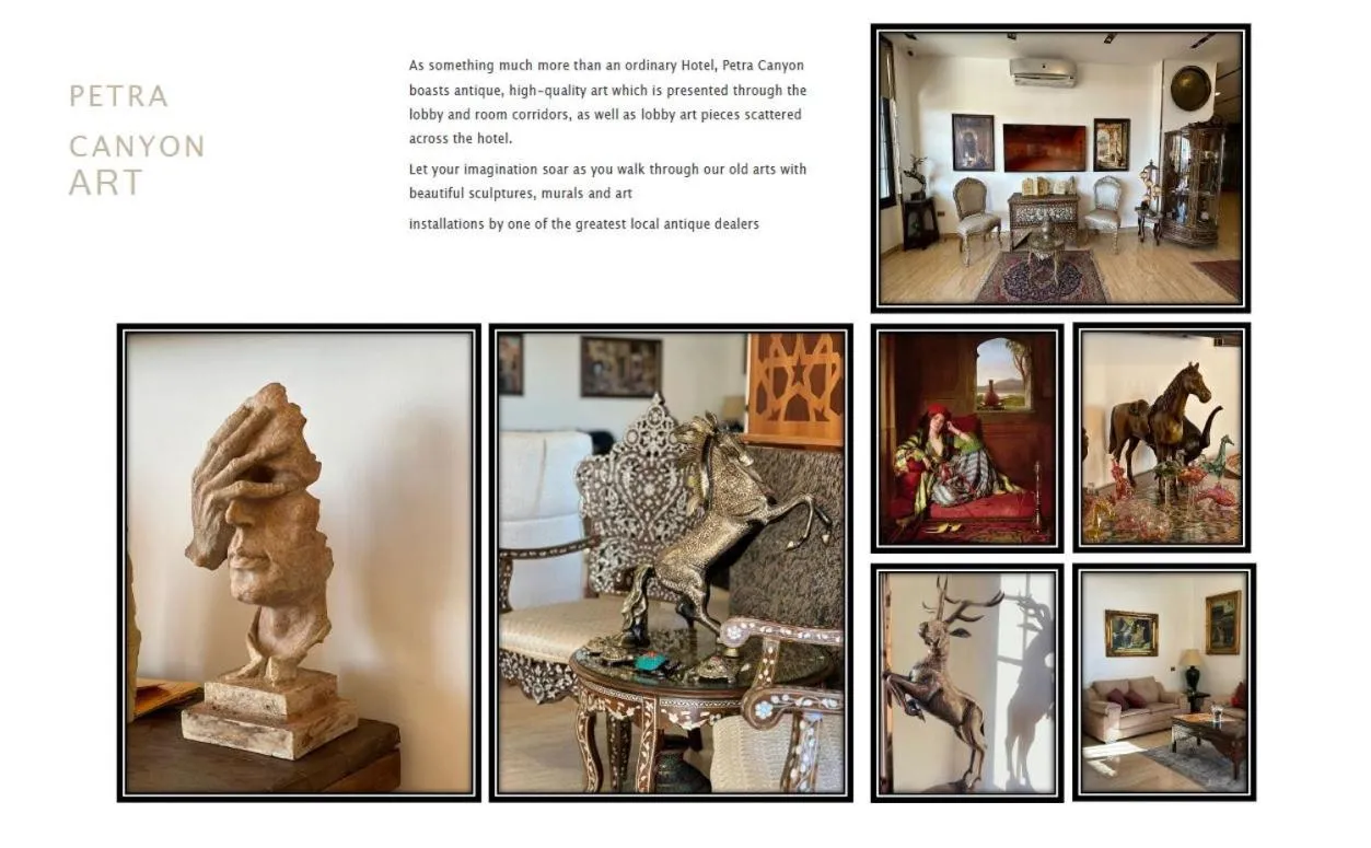 Decorative detail in Petra Canyon Hotel