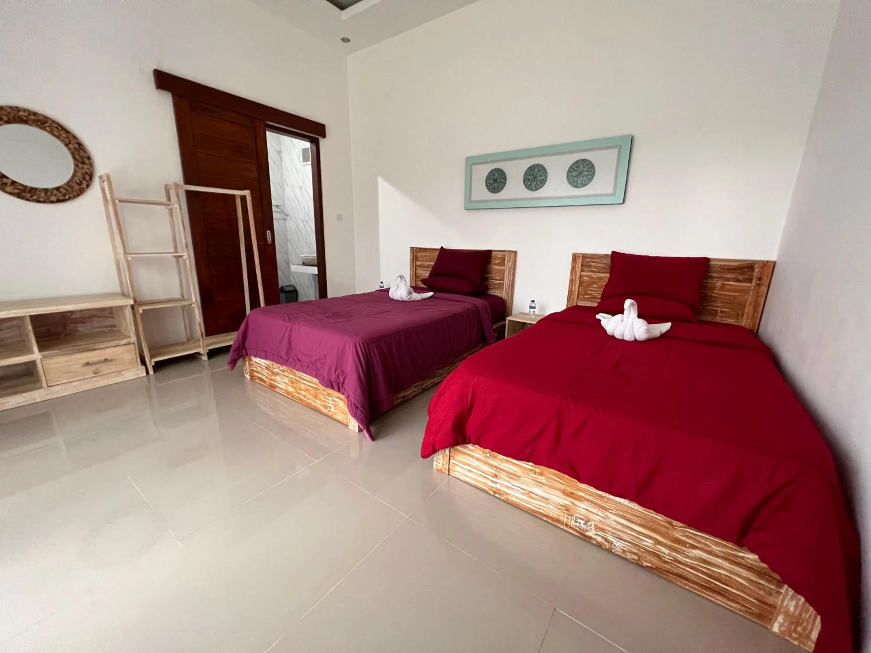 Bed in Bali Astetic Villa and Hot Spring