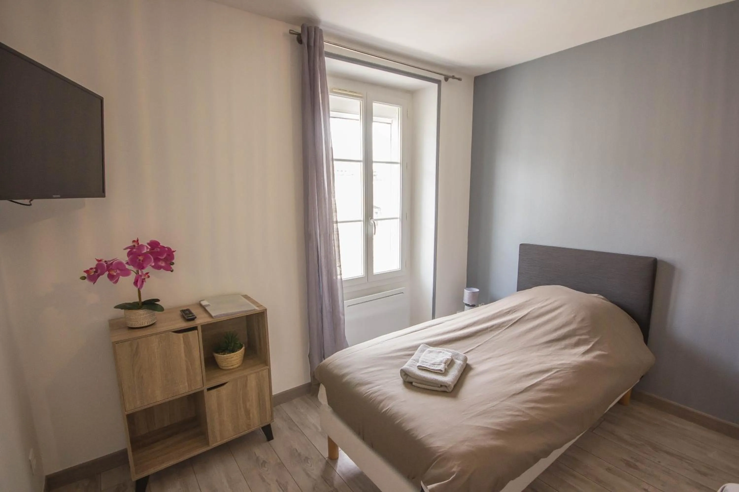 Bed in Les chambres touristique Juléa