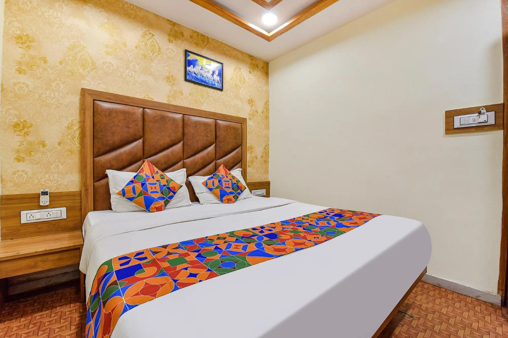 Bed in FabHotel Silver Inn