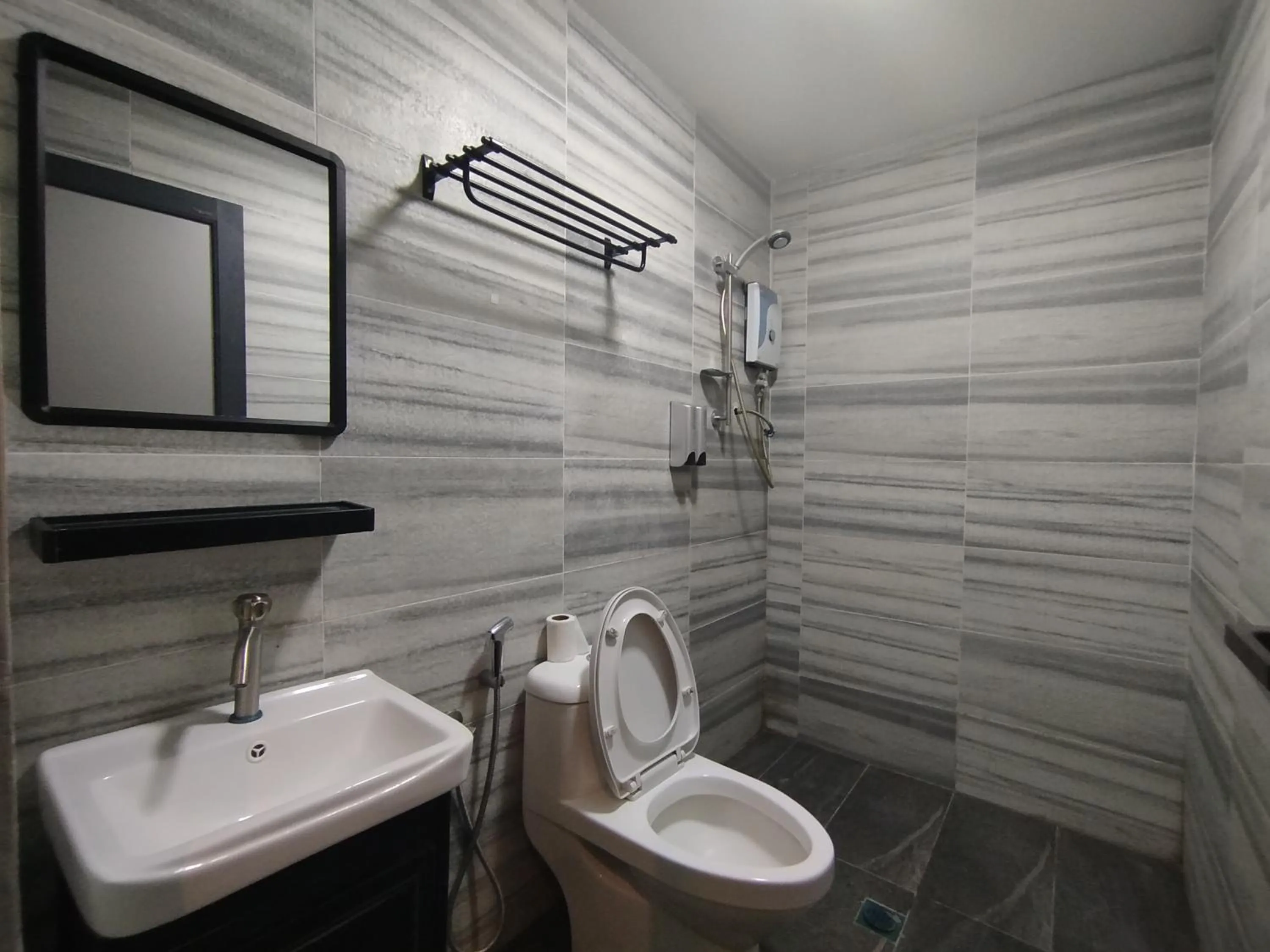 Shower in Mirani Hotel Ampang near Melawati Mall