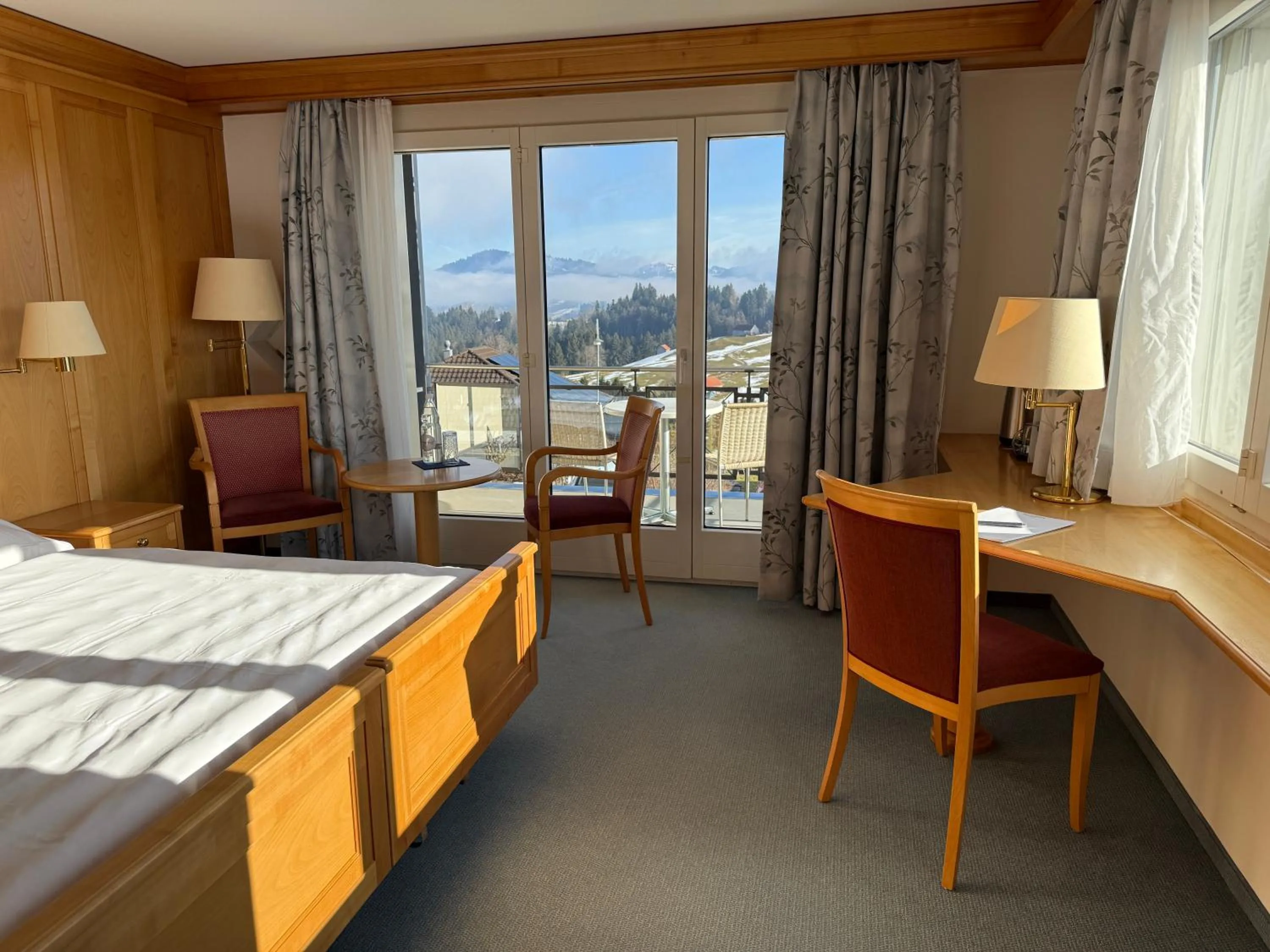 Bed in Vegan Health Hotel Sonnenberg