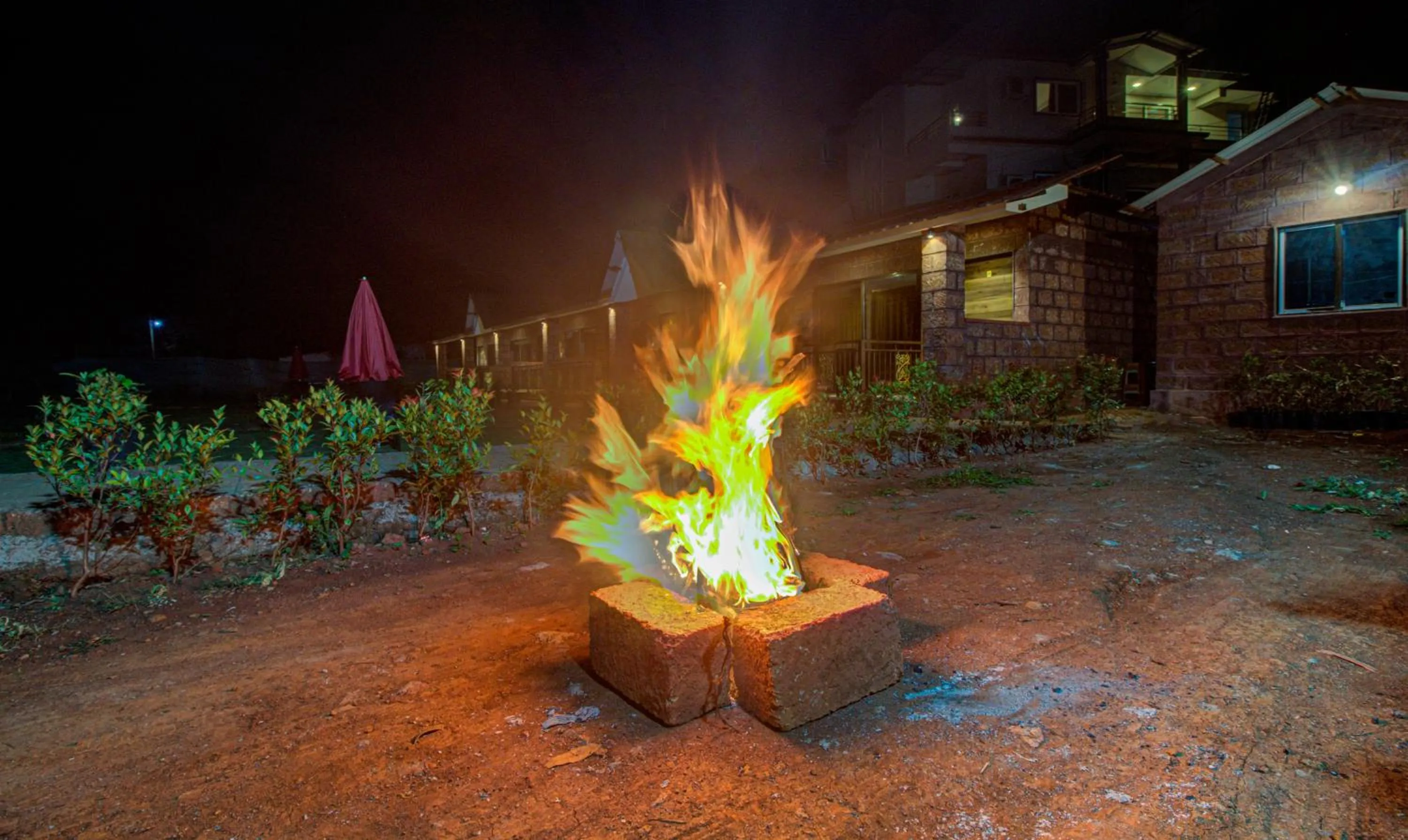 fireplace in Treebo Nakshatra Cottages Mahabaleshwar