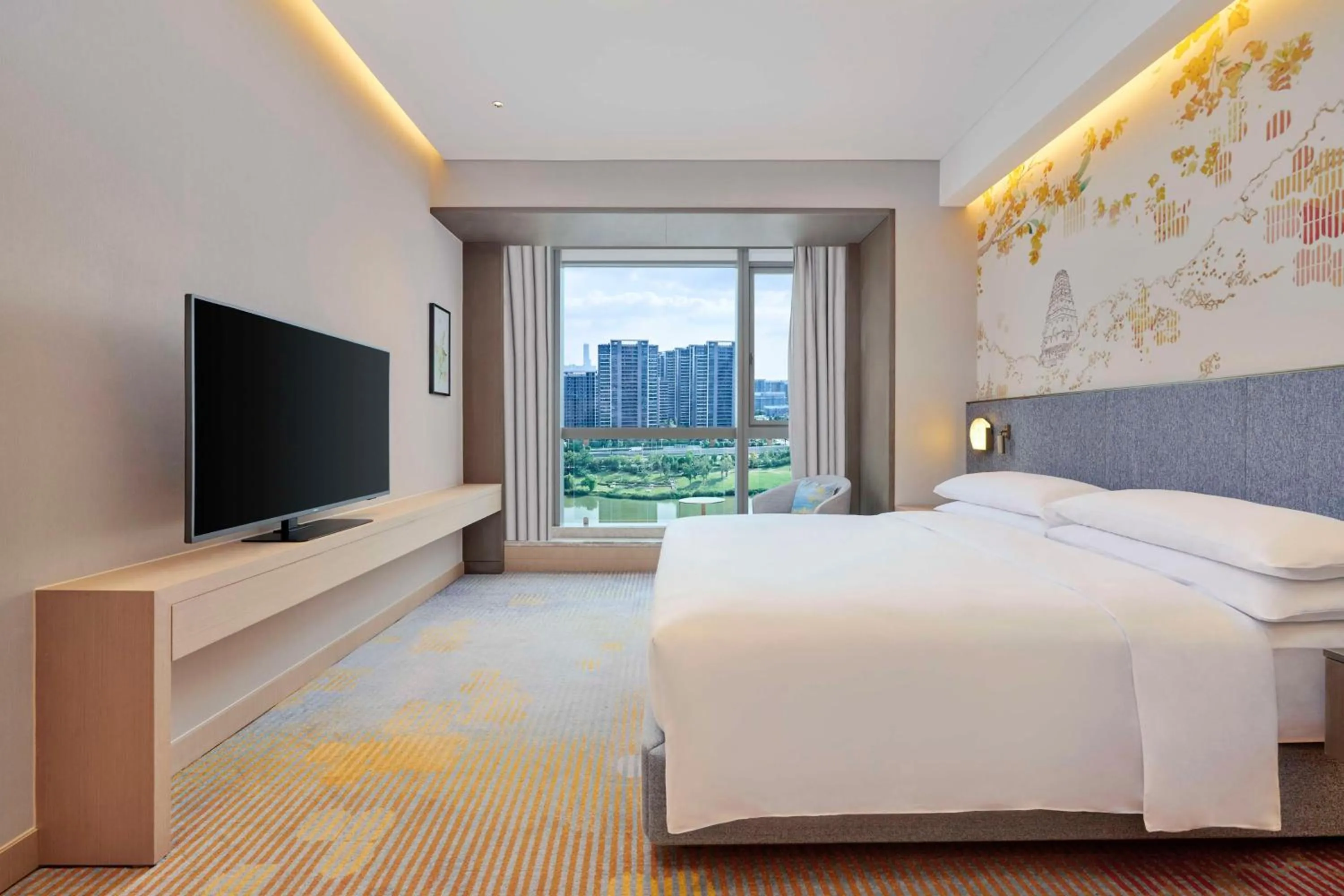Bed in Hilton Garden Inn Suzhou Wuzhong