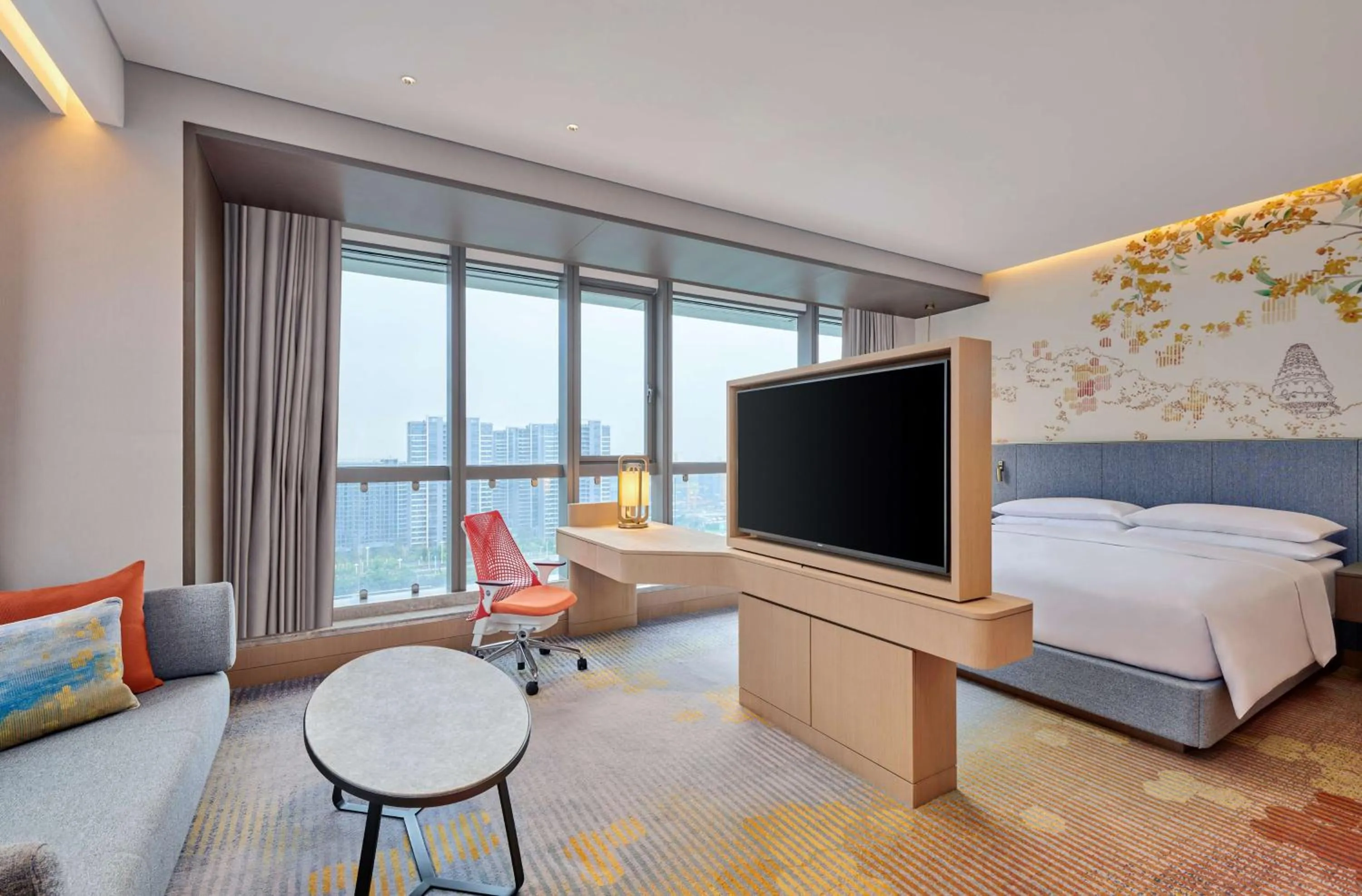 Bedroom, Bed in Hilton Garden Inn Suzhou Wuzhong