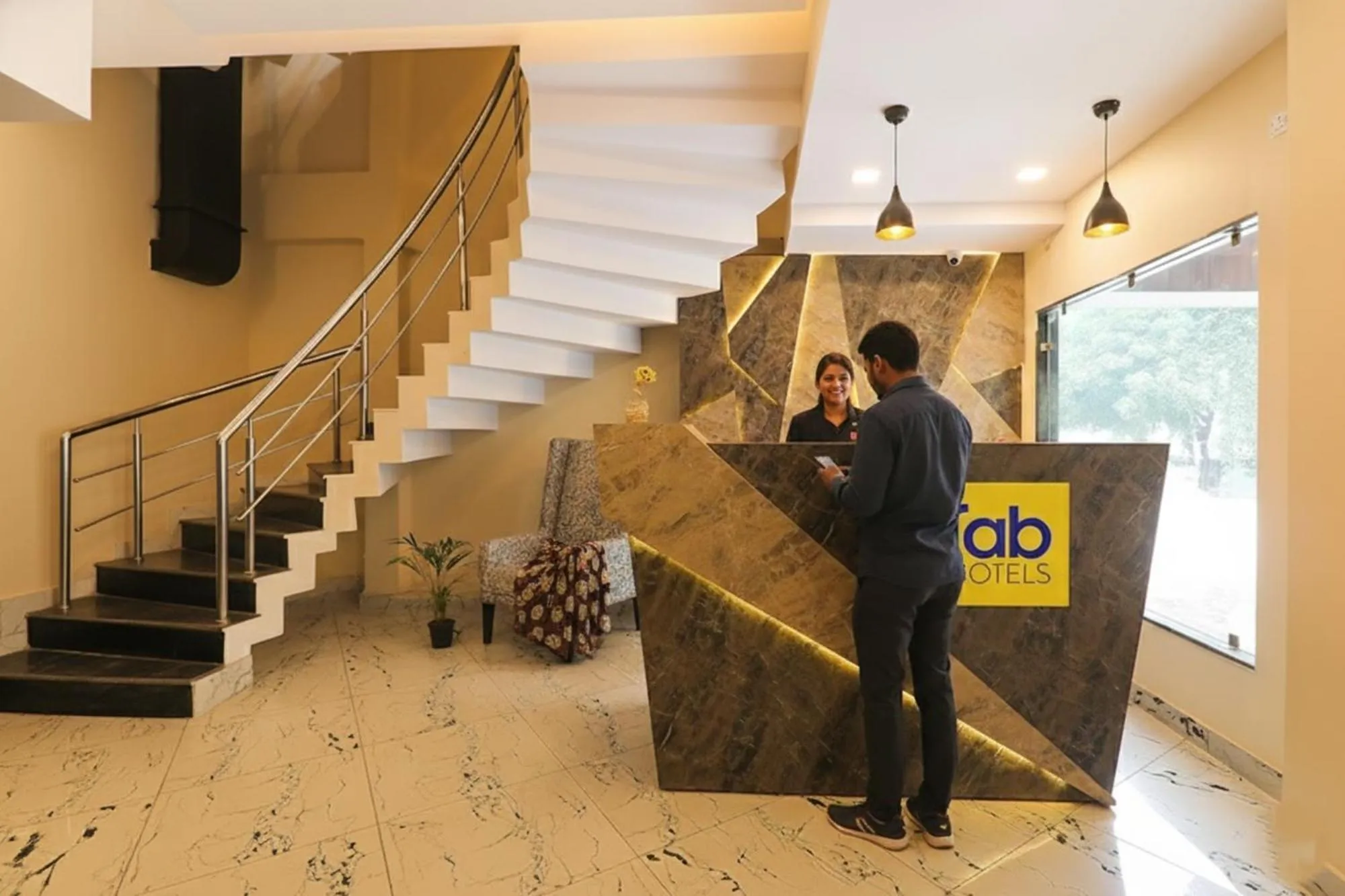 Lobby or reception in FabHotel Blueark