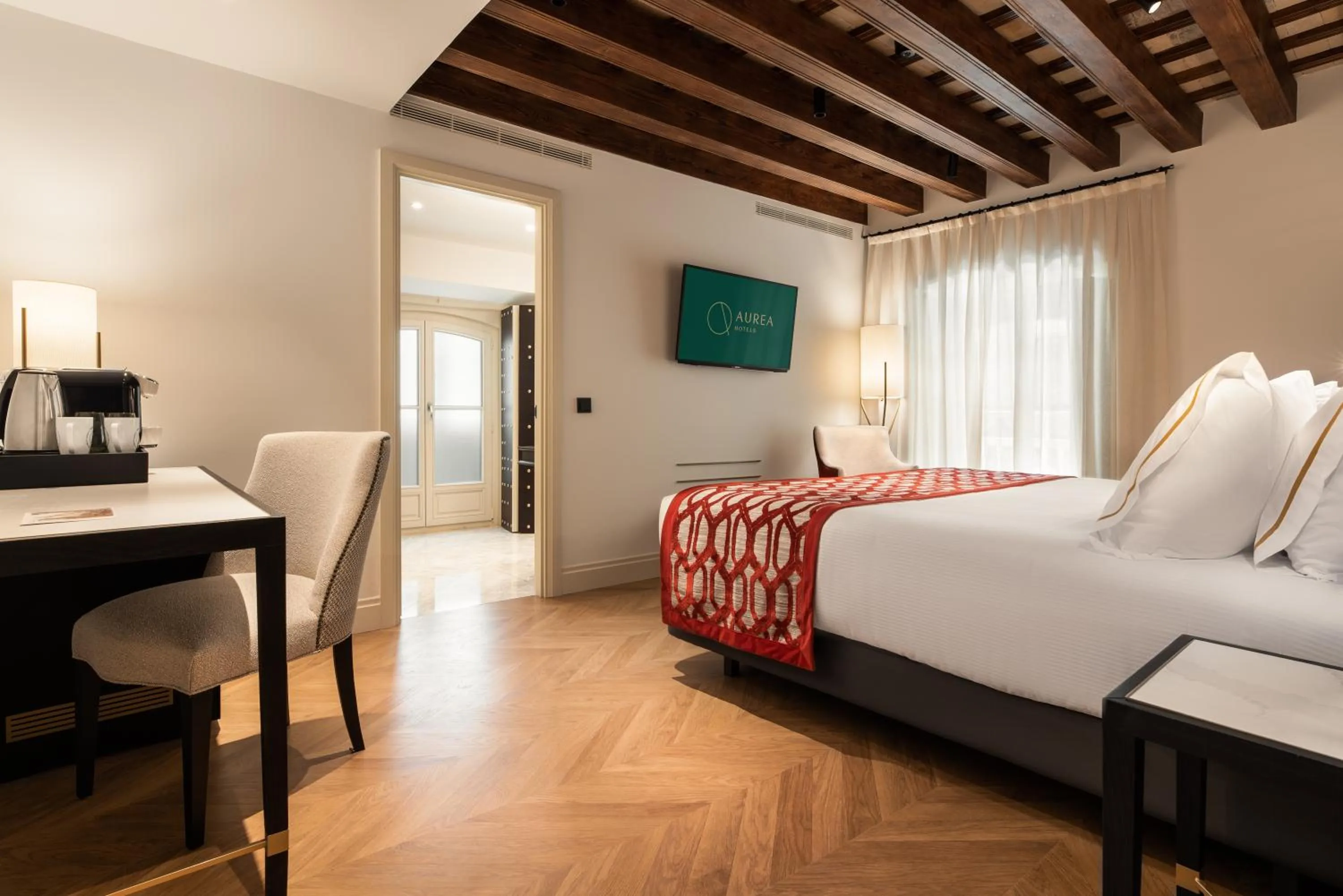 Bed in Áurea Casa Palacio Sagasta by Eurostars Hotel Company