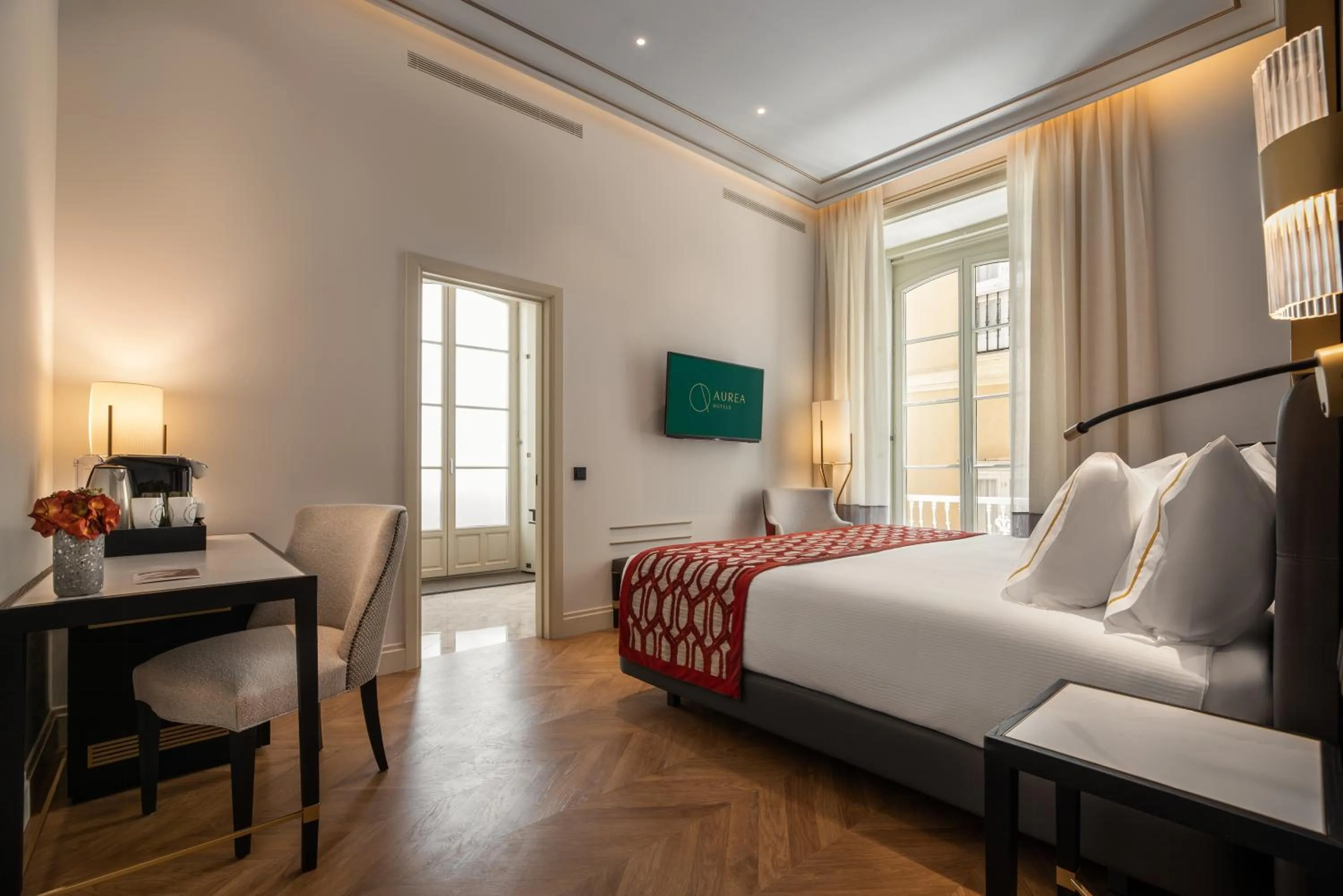 Bed in Áurea Casa Palacio Sagasta by Eurostars Hotel Company