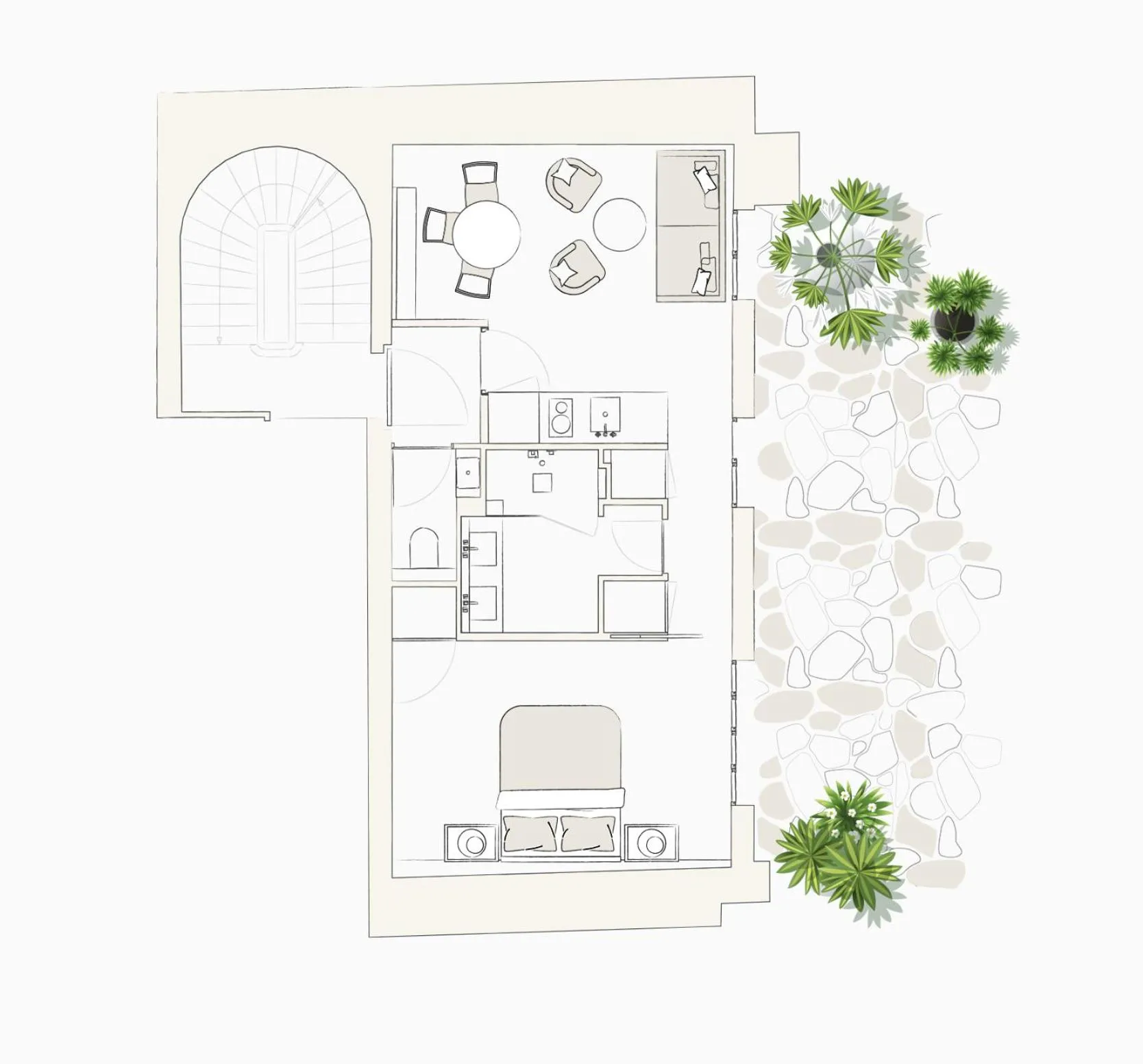 Floor plan in Maison Boissière BARNES Residences