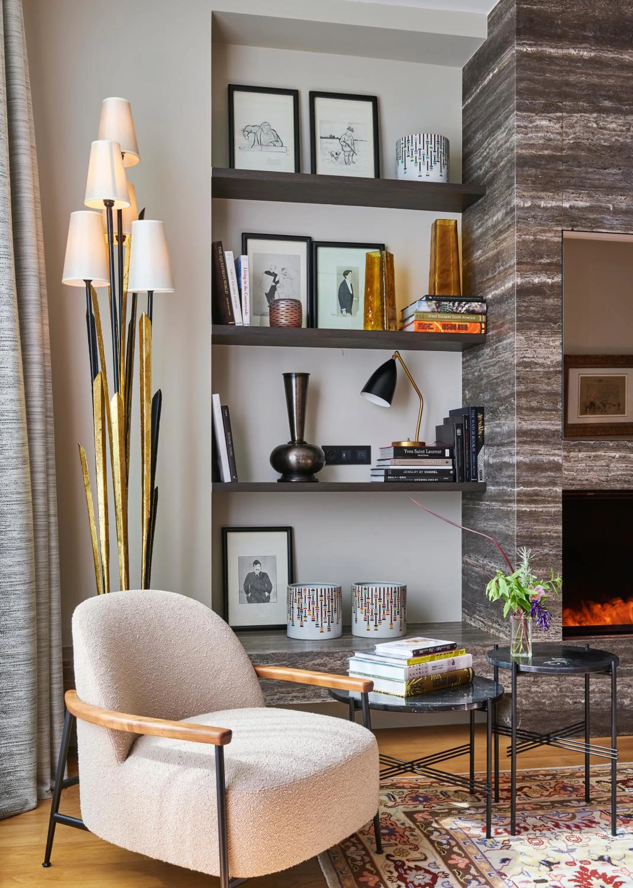 Library in Maison Boissière BARNES Residences