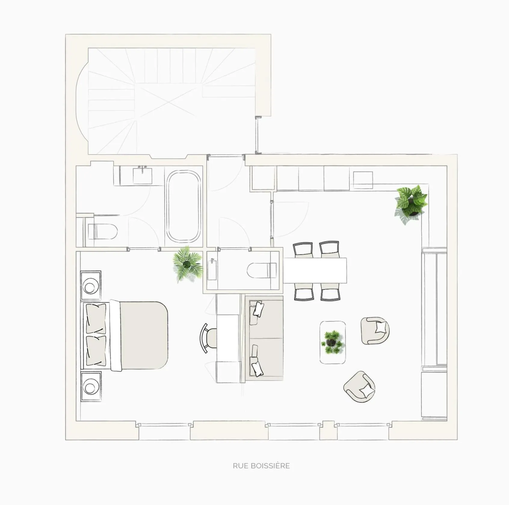 Floor plan in Maison Boissière BARNES Residences