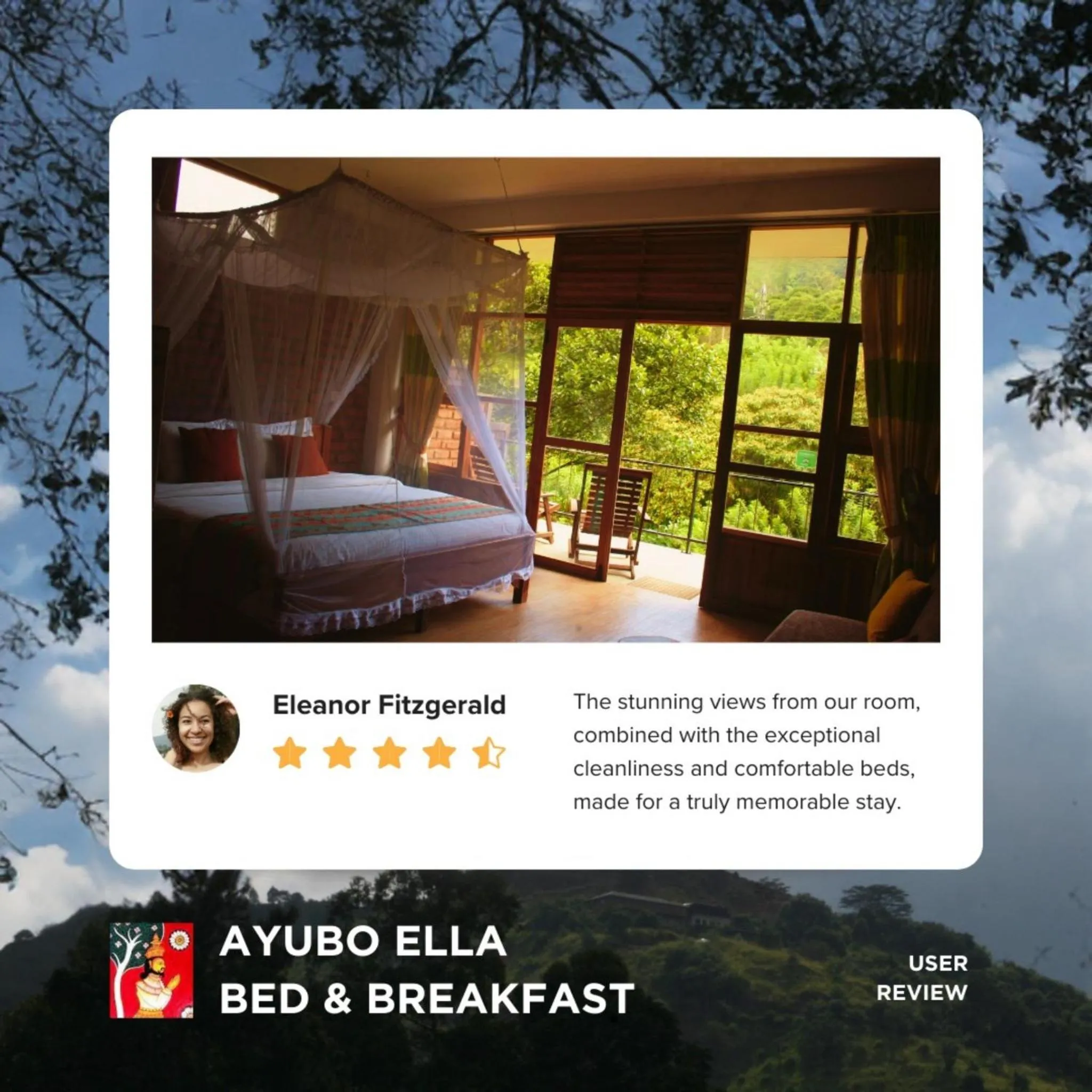 Bed in Ayubo Ella - Bed & Breakfast