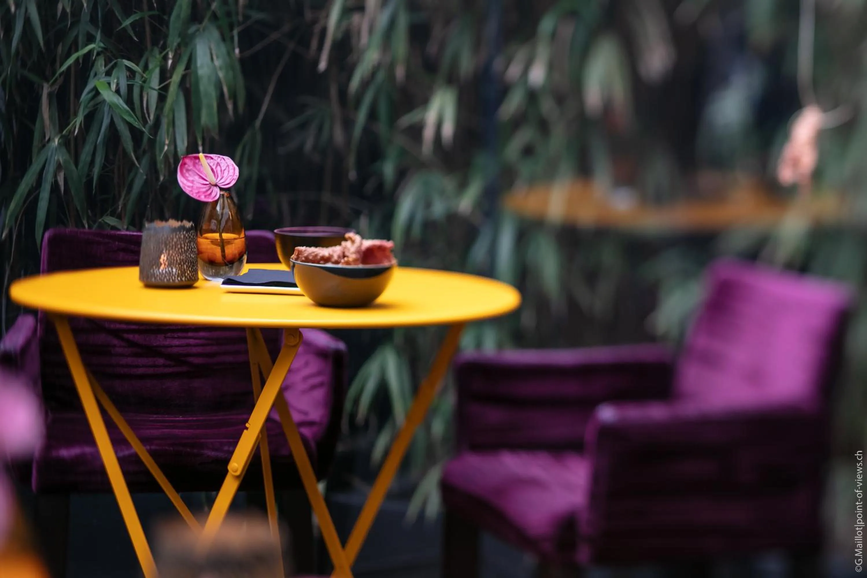 Patio in Eastwest Hôtel by Malone