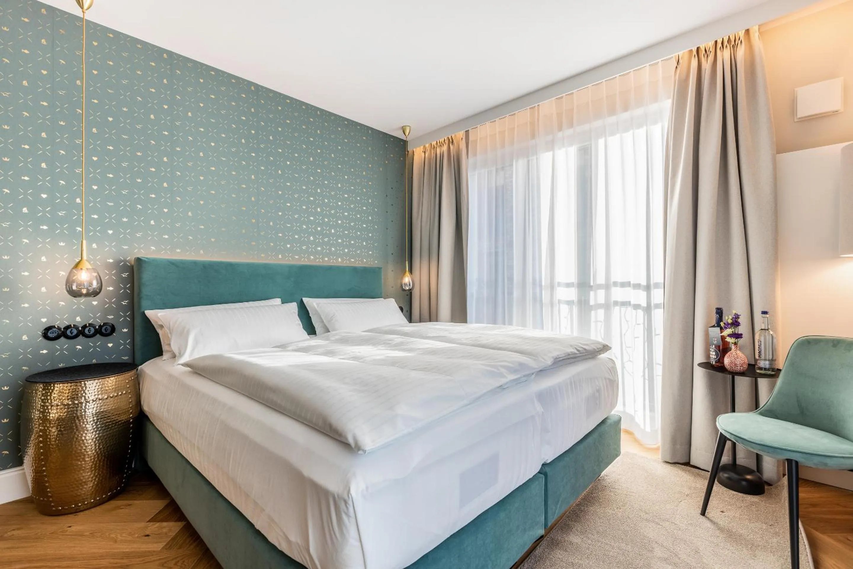 Bed in I LOVE SYLT Hotel Terminus ADULTS ONLY