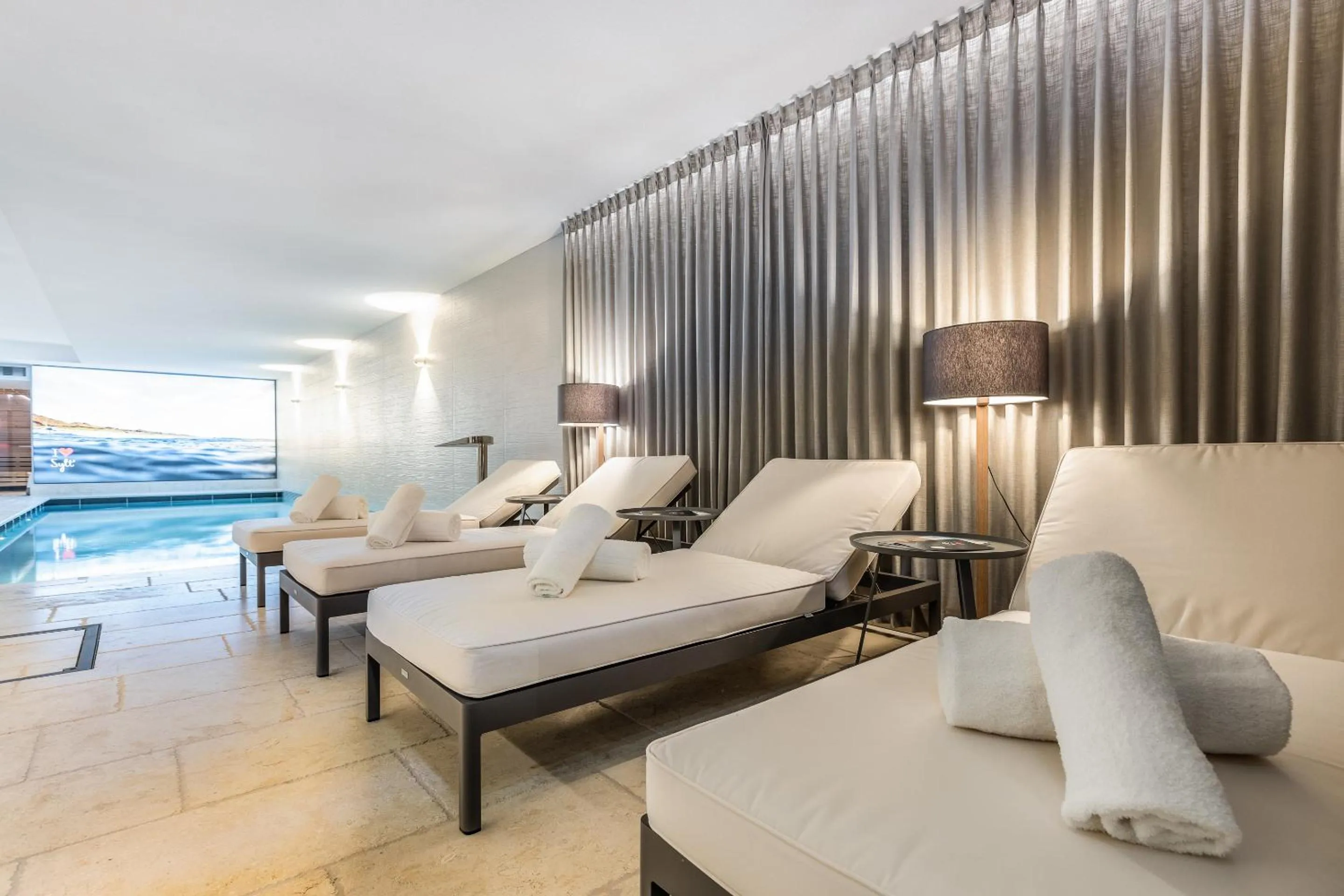 Spa and wellness centre/facilities, Bed in I LOVE SYLT Hotel Terminus ADULTS ONLY