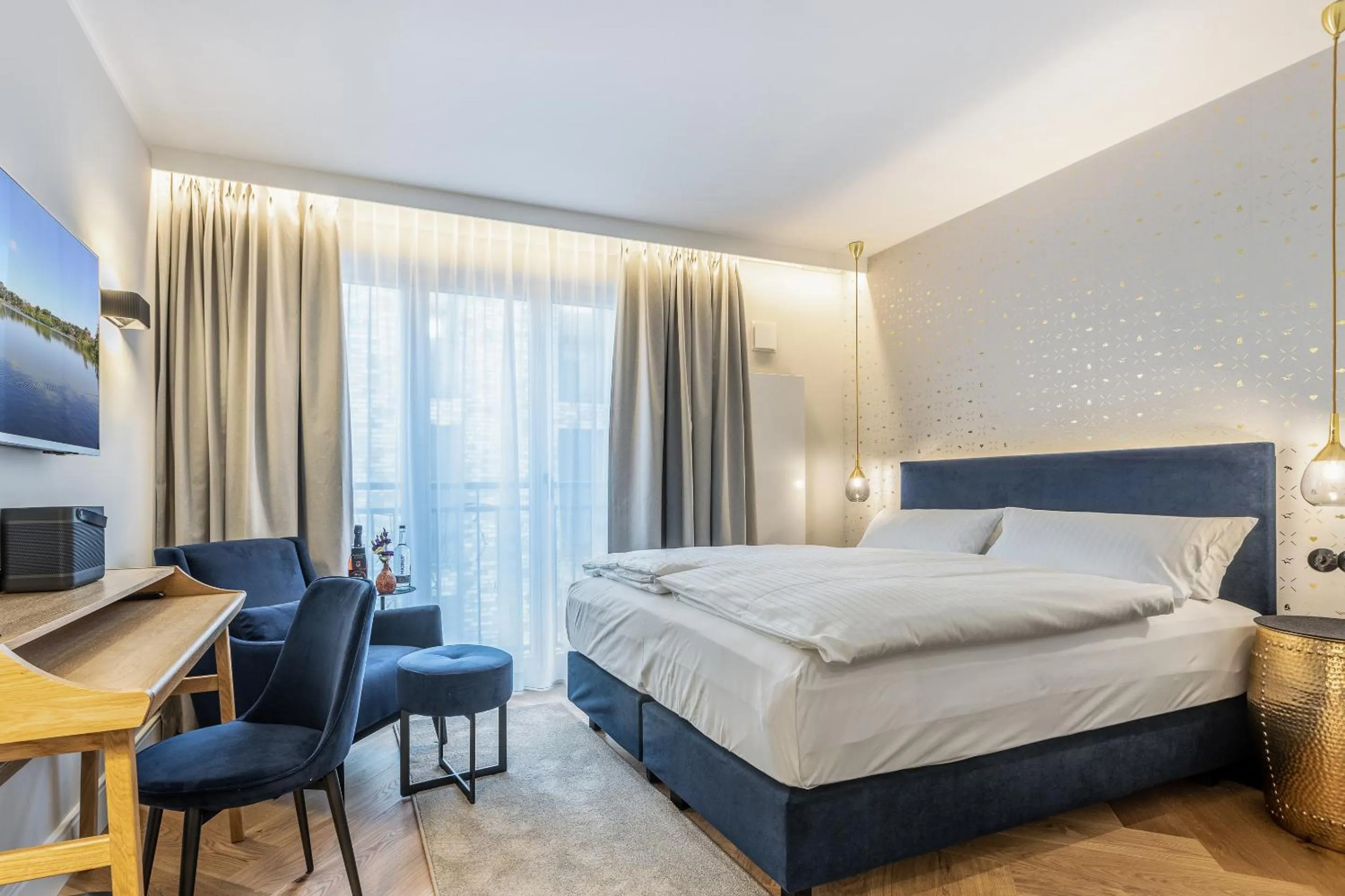 Bed in I LOVE SYLT Hotel Terminus ADULTS ONLY