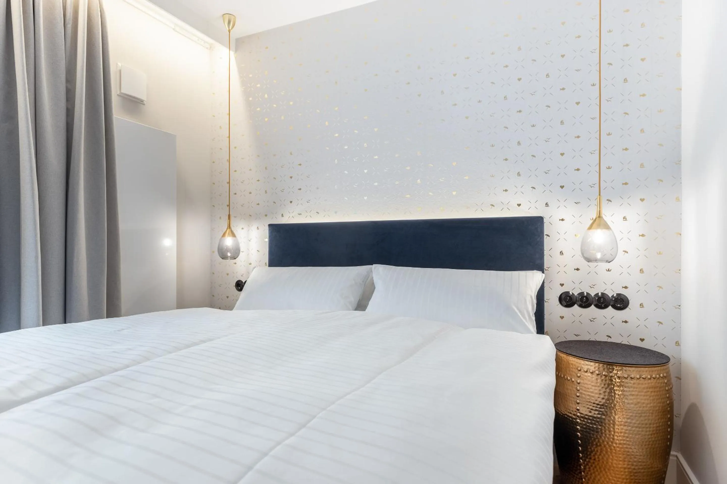 Bed in I LOVE SYLT Hotel Terminus ADULTS ONLY