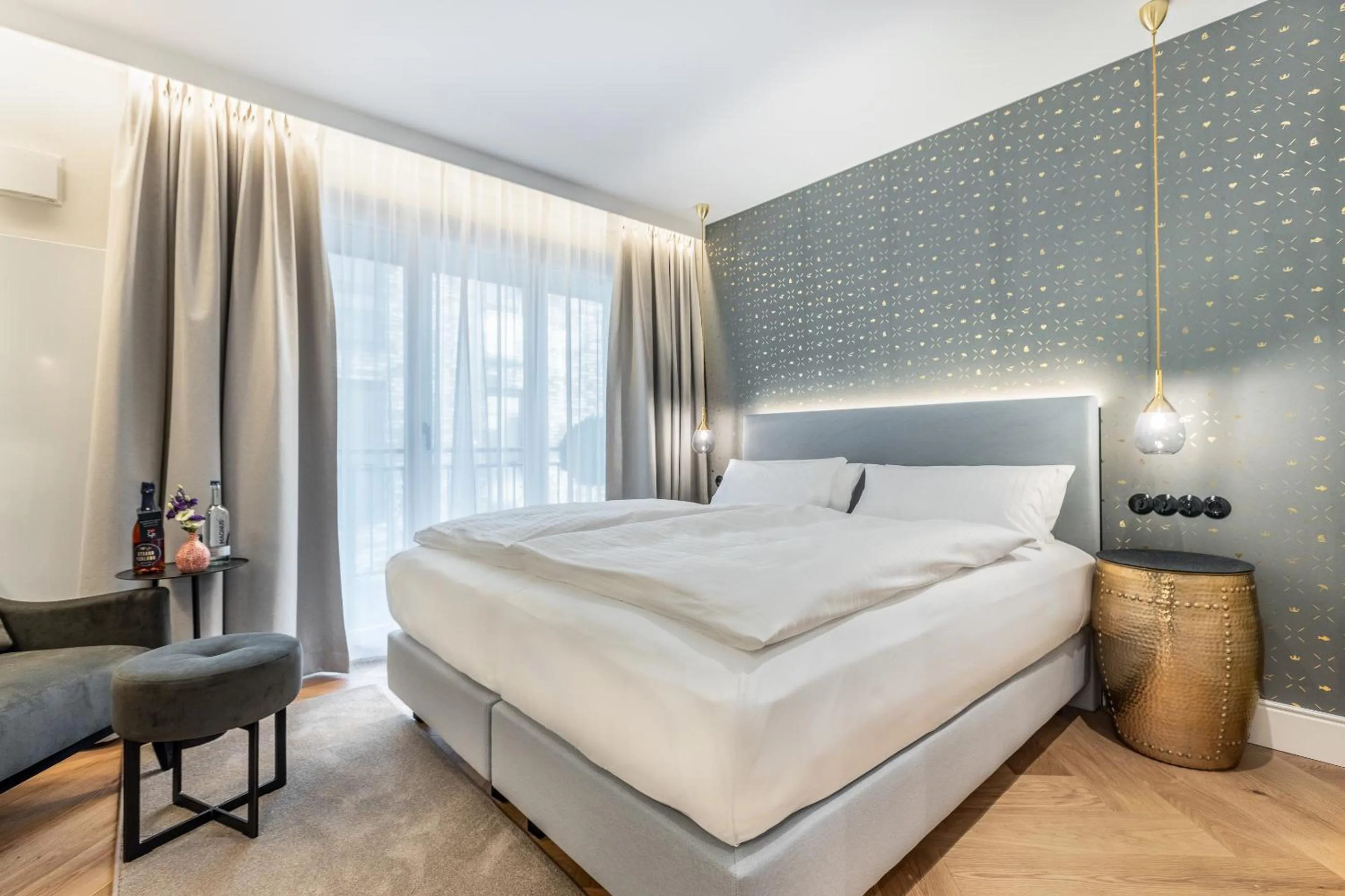 Bed in I LOVE SYLT Hotel Terminus ADULTS ONLY