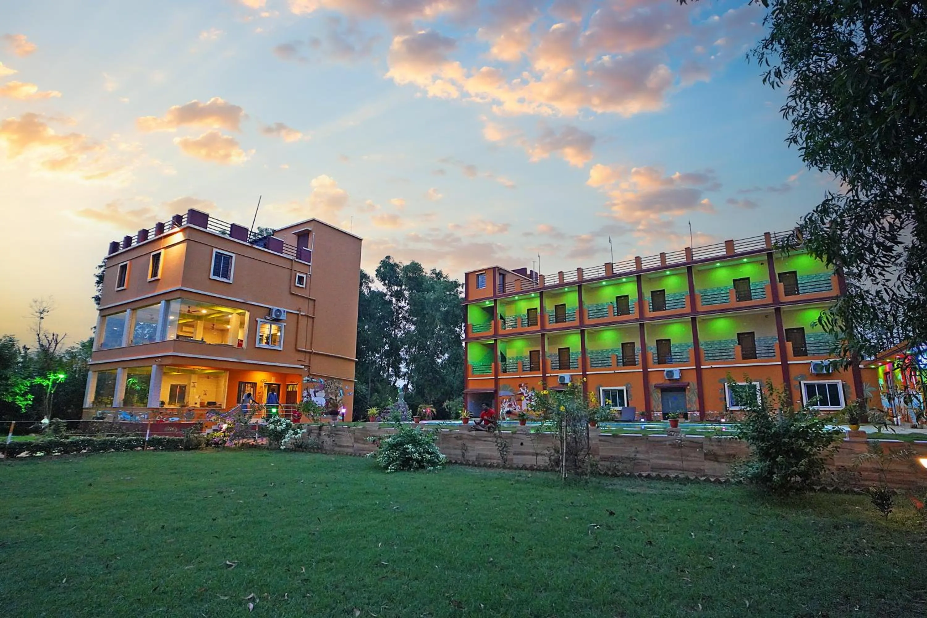 Property building in Resort Neel Nirjan !! Best Family Couple friendly family Resort!!