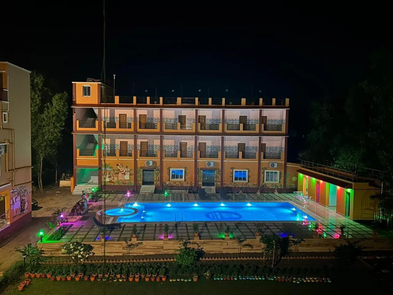 Property building in Resort Neel Nirjan !! Best Family Couple friendly family Resort!!