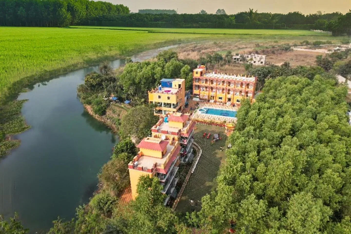 Property building in Resort Neel Nirjan !! Best Family Couple friendly family Resort!!