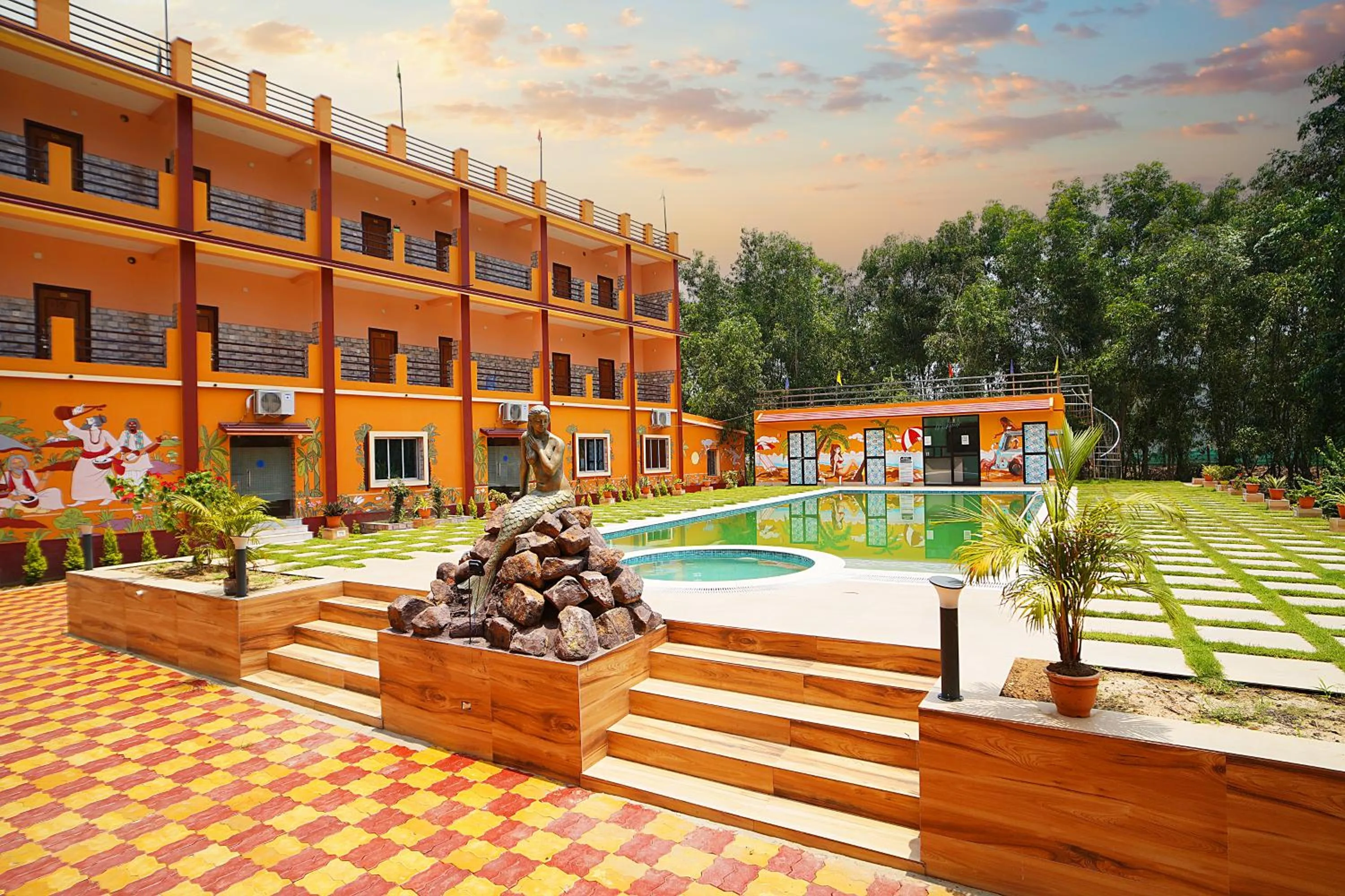 Property building in Resort Neel Nirjan !! Best Family Couple friendly family Resort!!