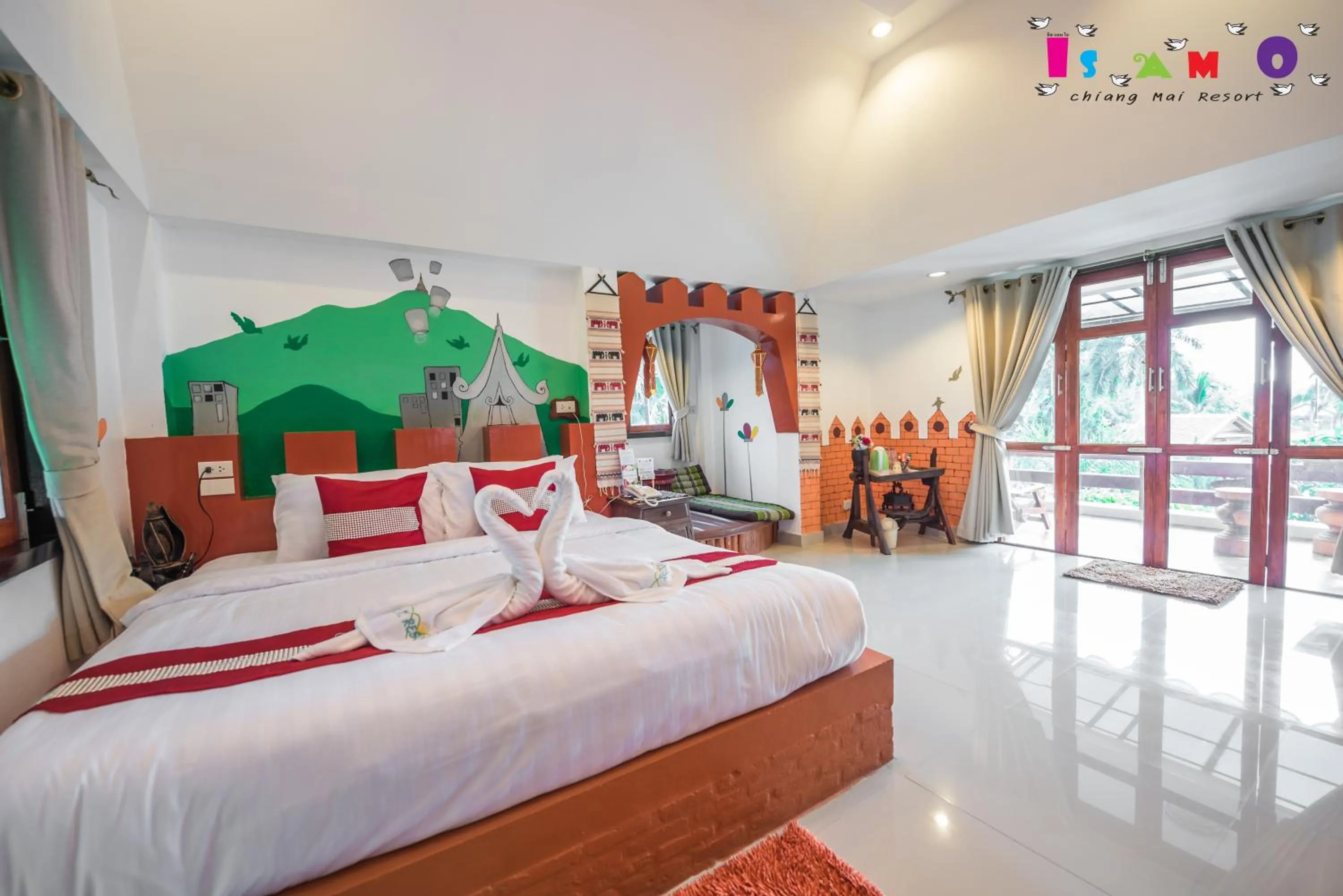 Bed in Is Am O Chiang Mai Resort