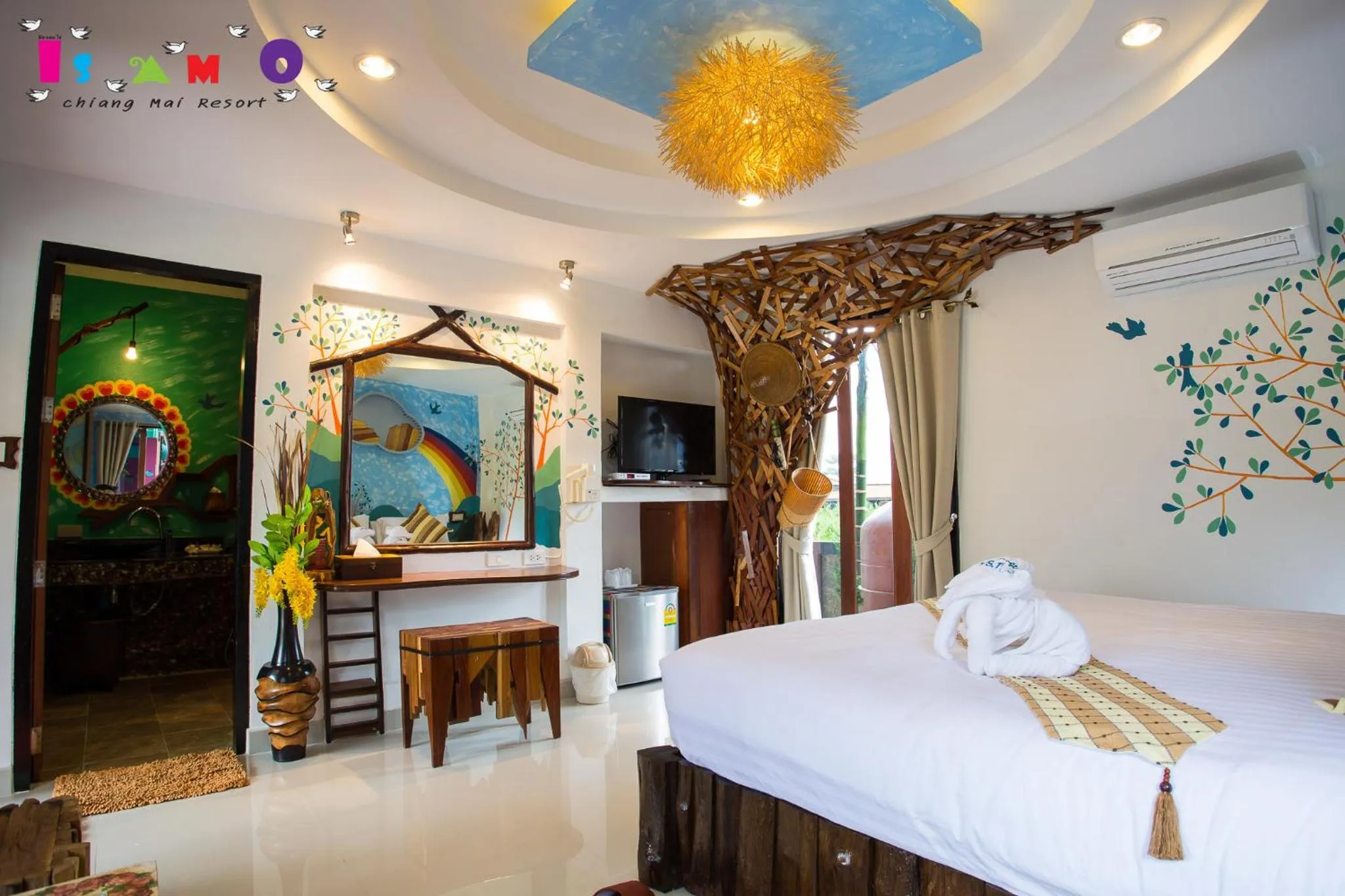 Bed in Is Am O Chiang Mai Resort