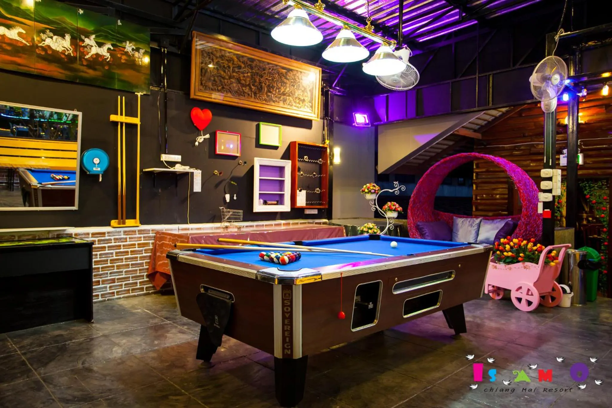 Game Room in Is Am O Chiang Mai Resort