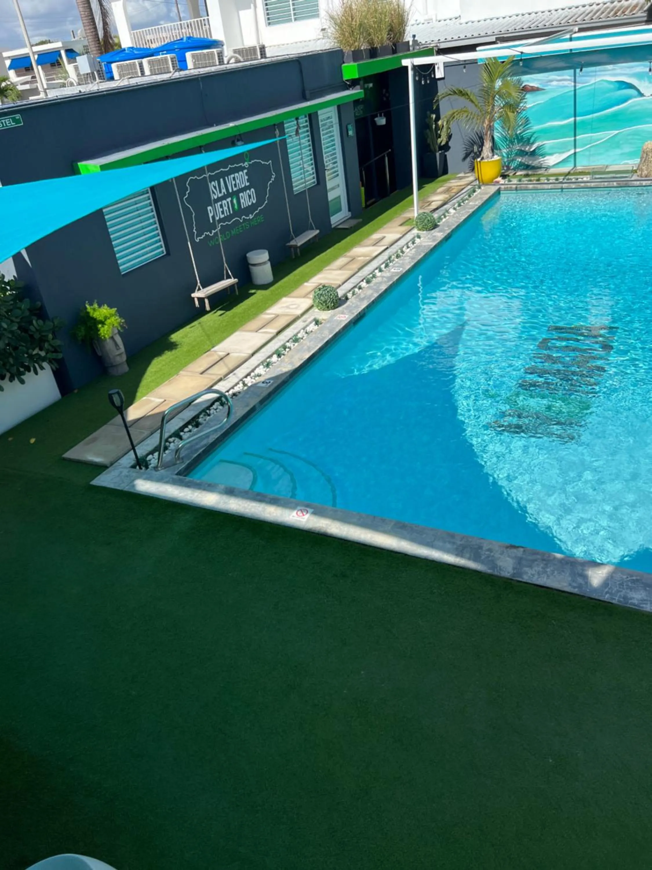 Swimming pool in Nomada Beach Hostel- Isla Verde