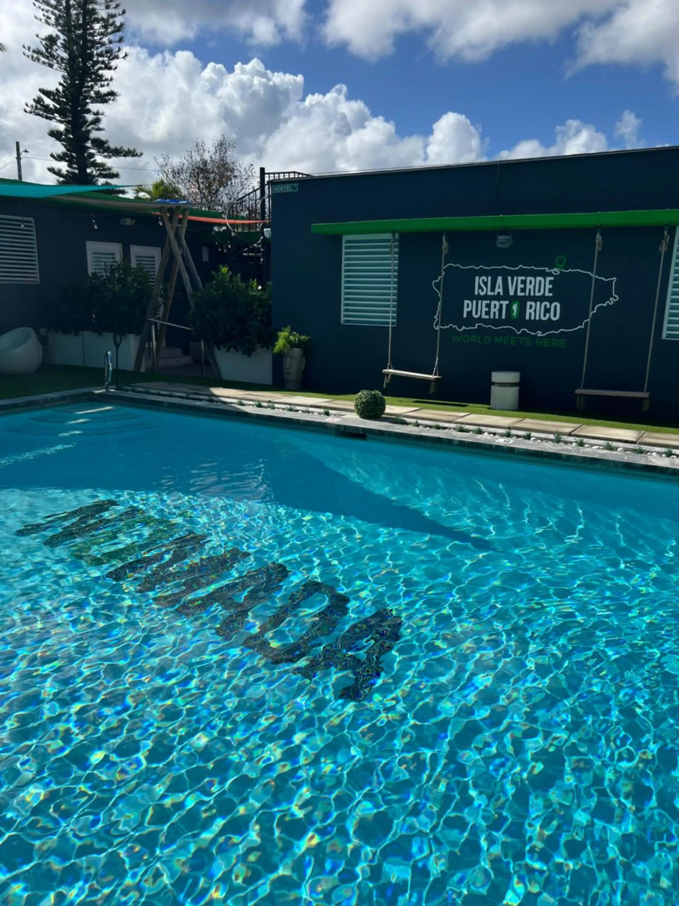 Swimming pool in Nomada Beach Hostel- Isla Verde