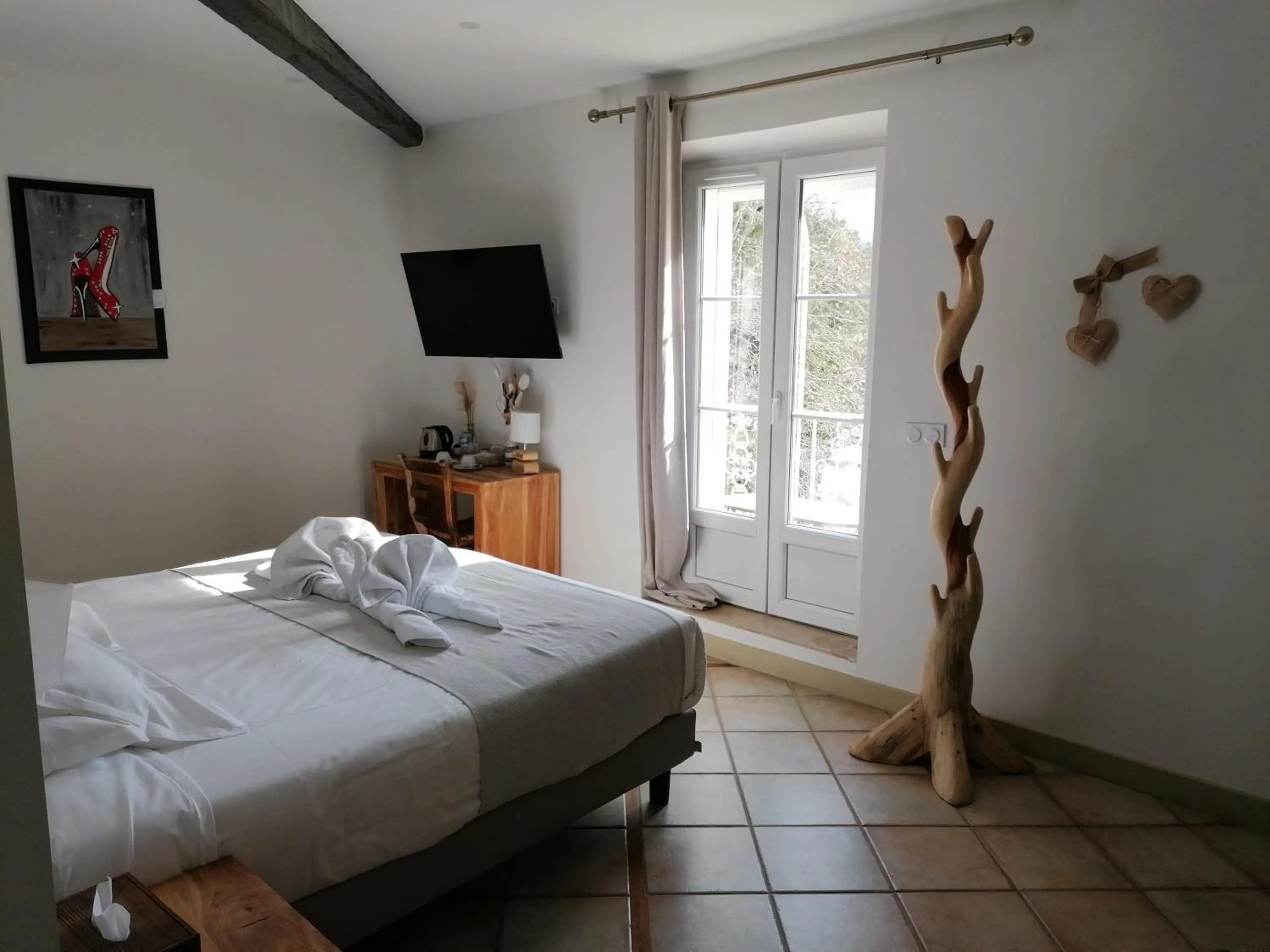 Photo of the whole room, Bed in DOMAINE DE LA NERTHE- HOTEL PROVENCE MEDITERRANEE