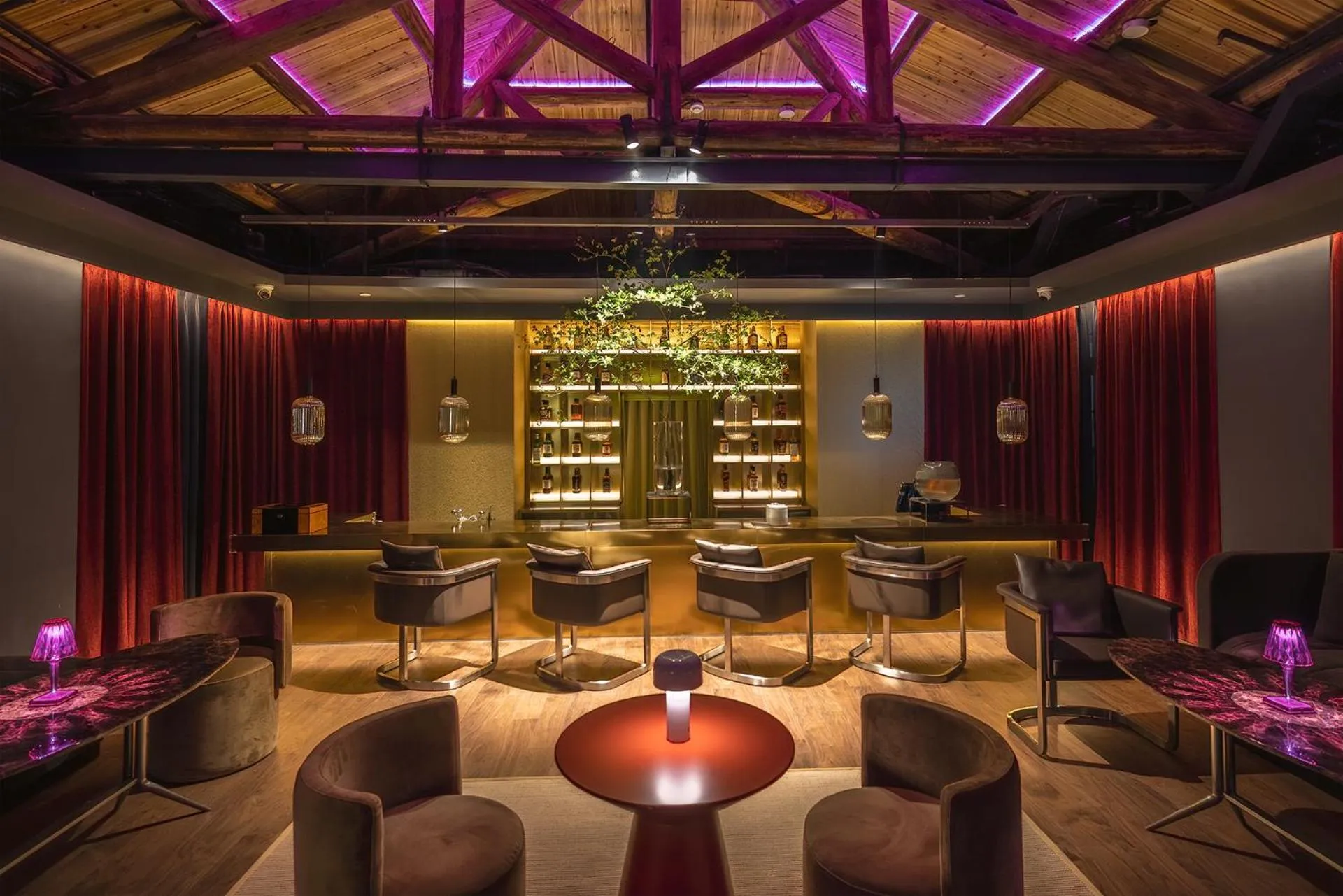Lounge or bar in HOTEL ANDI Townscape Wuhan