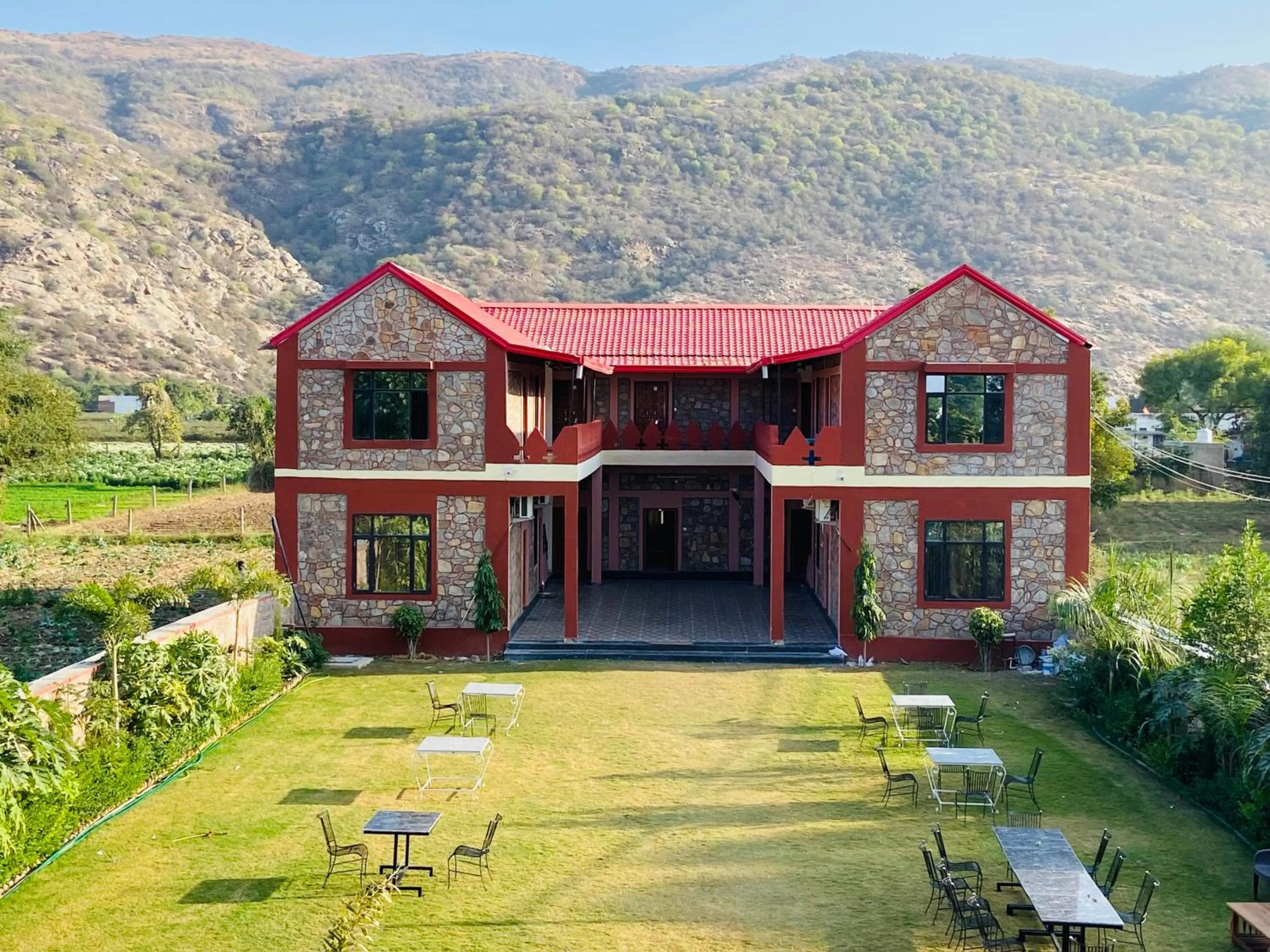 Property building in Pushkar Retreat Resort - The Nature and Mountain View Resort ,Pushkar