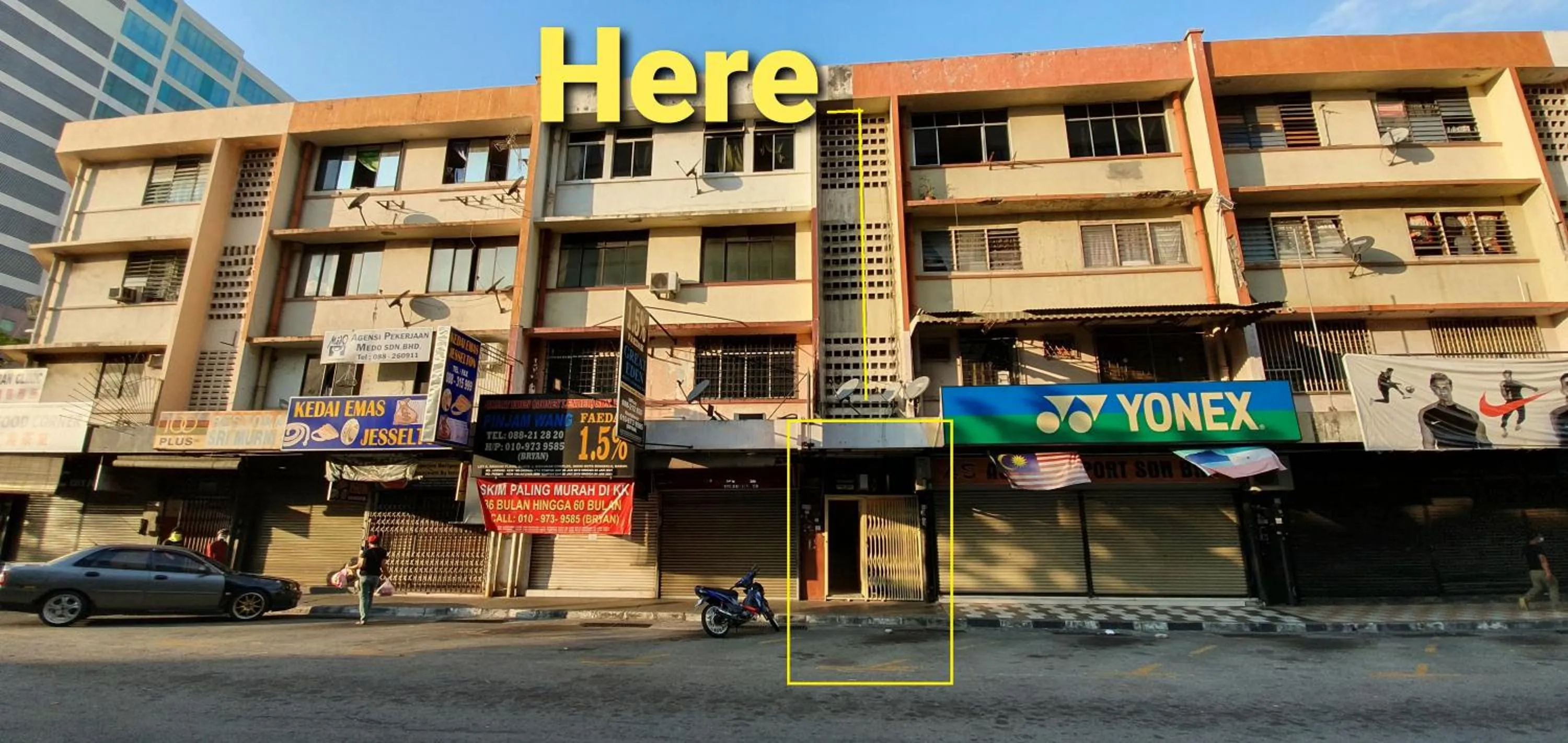 Property building in Escape Backpackers KK