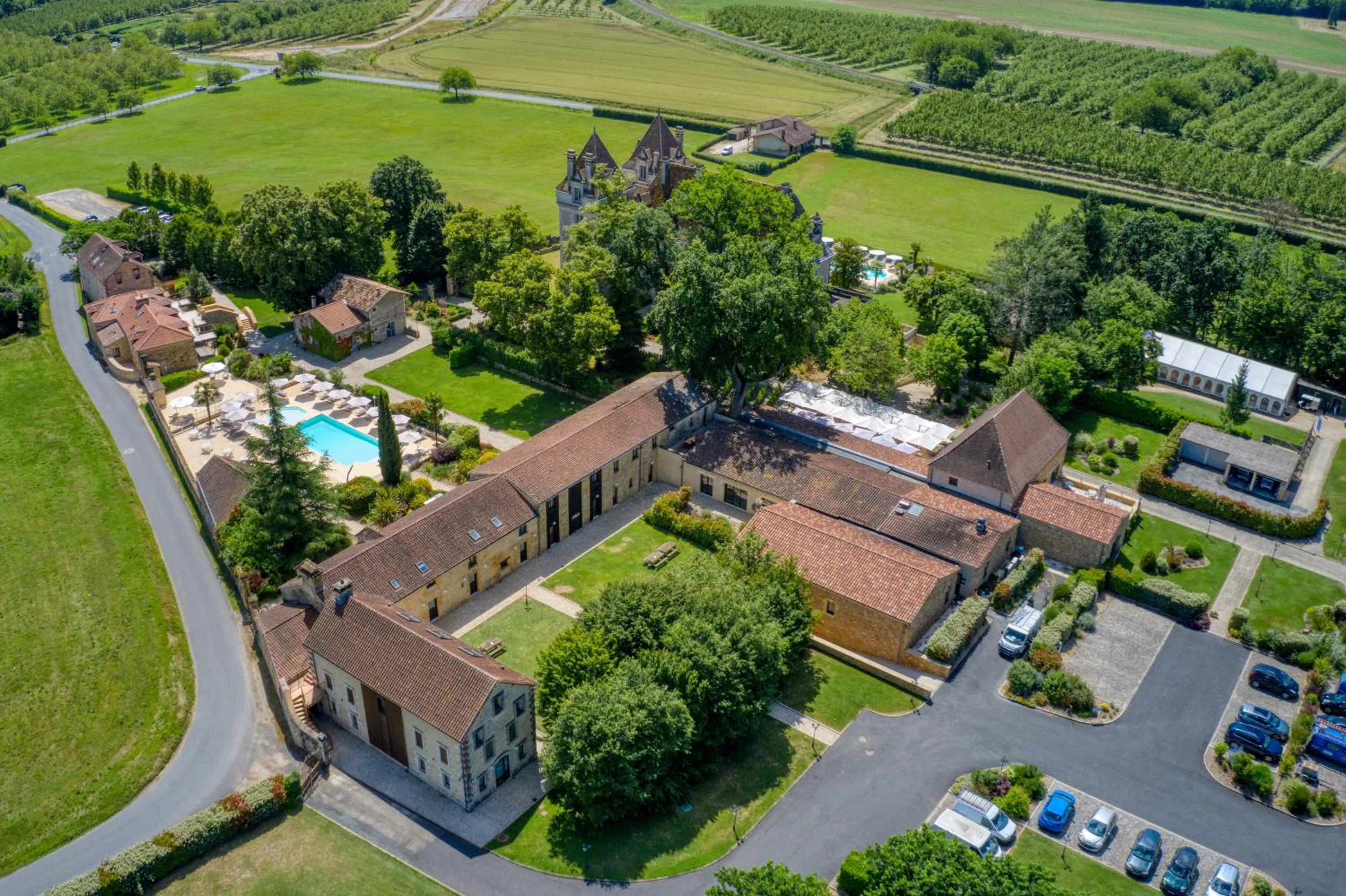 Bird's eye view in Domaine de Monrecour - Hôtel & Restaurant - Proche de Sarlat