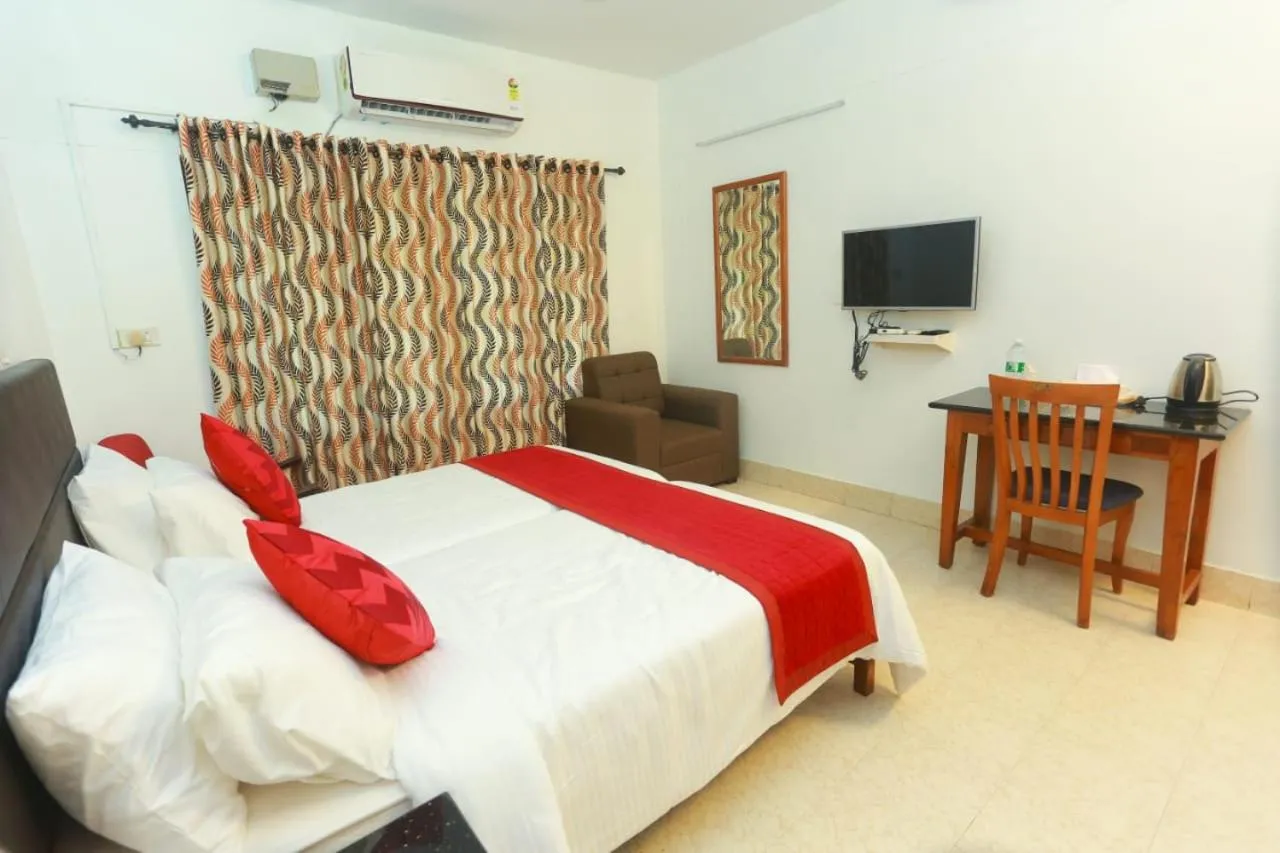 Bed in KTDC Tamarind Kondotty